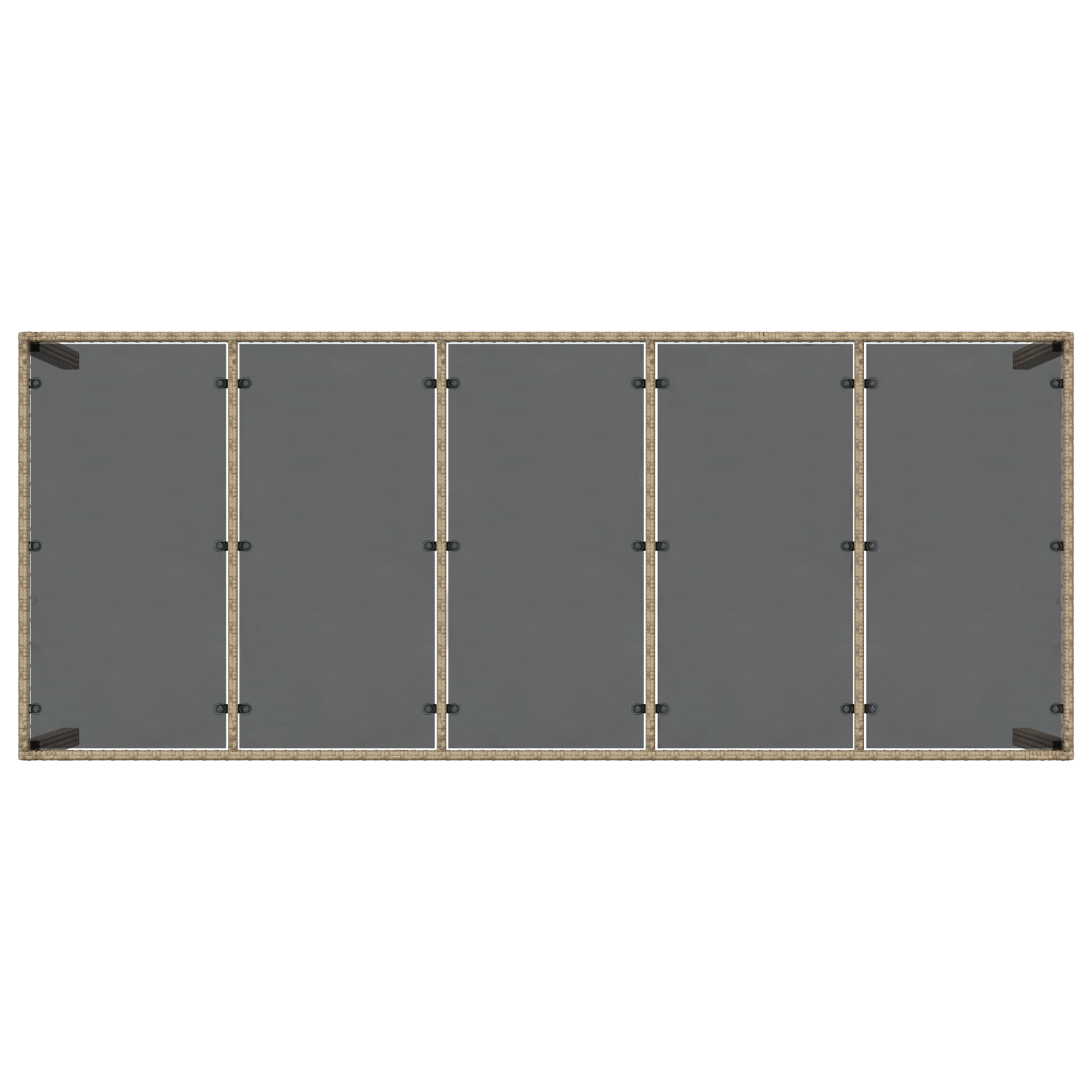 Set de Dining pentru Grădină de 11 Piese cu Perne Bej Poliratan GartenMobel Dekor