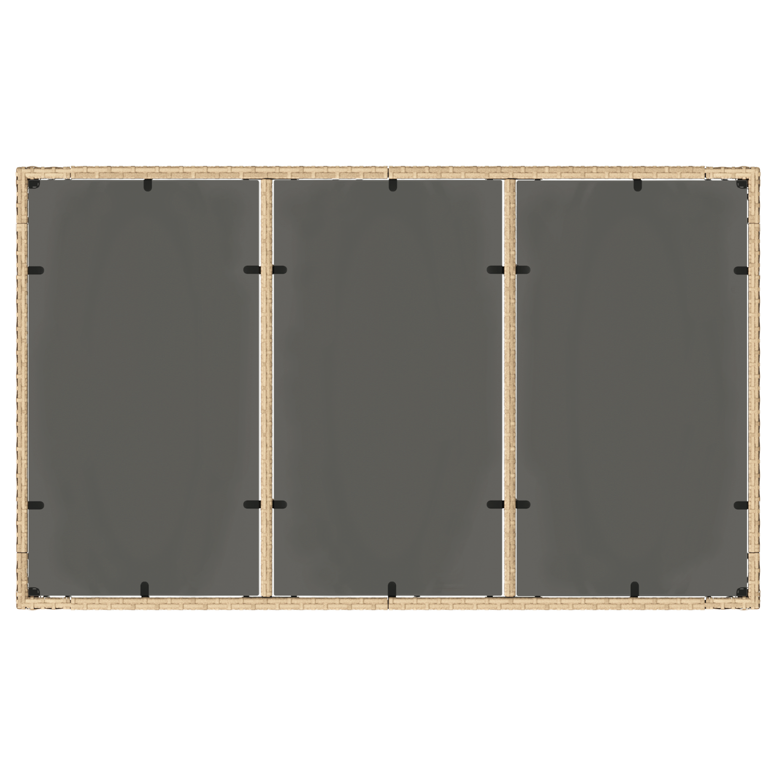 Set de dining pentru grădină , 5 piese, cu perne, Bej, Poliratan GartenMobel Dekor