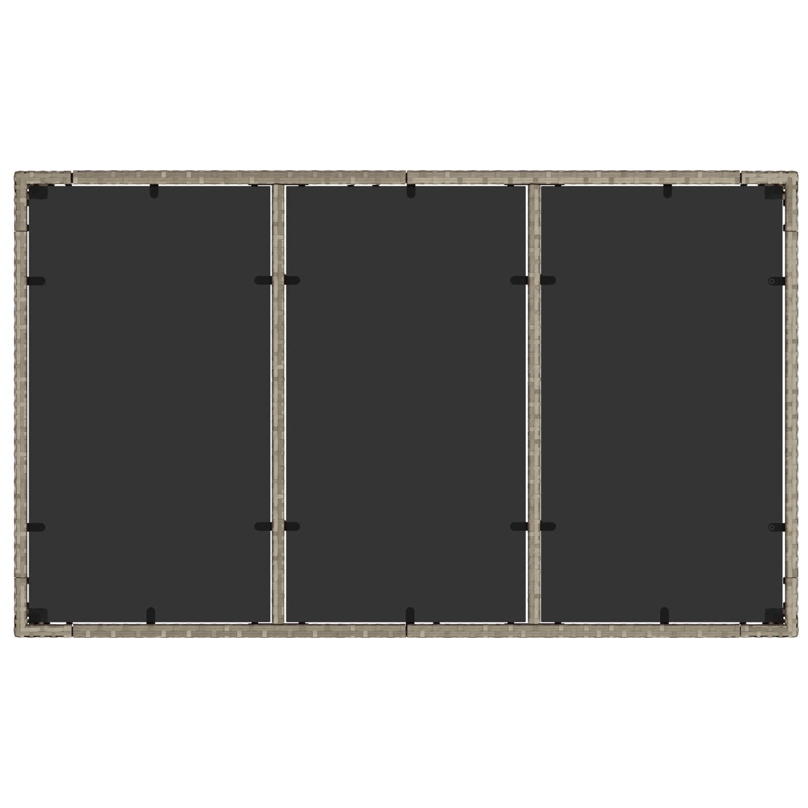 Set de dining pentru grădină , 5 piese, cu perne, gri deschis, din poliratan GartenMobel Dekor