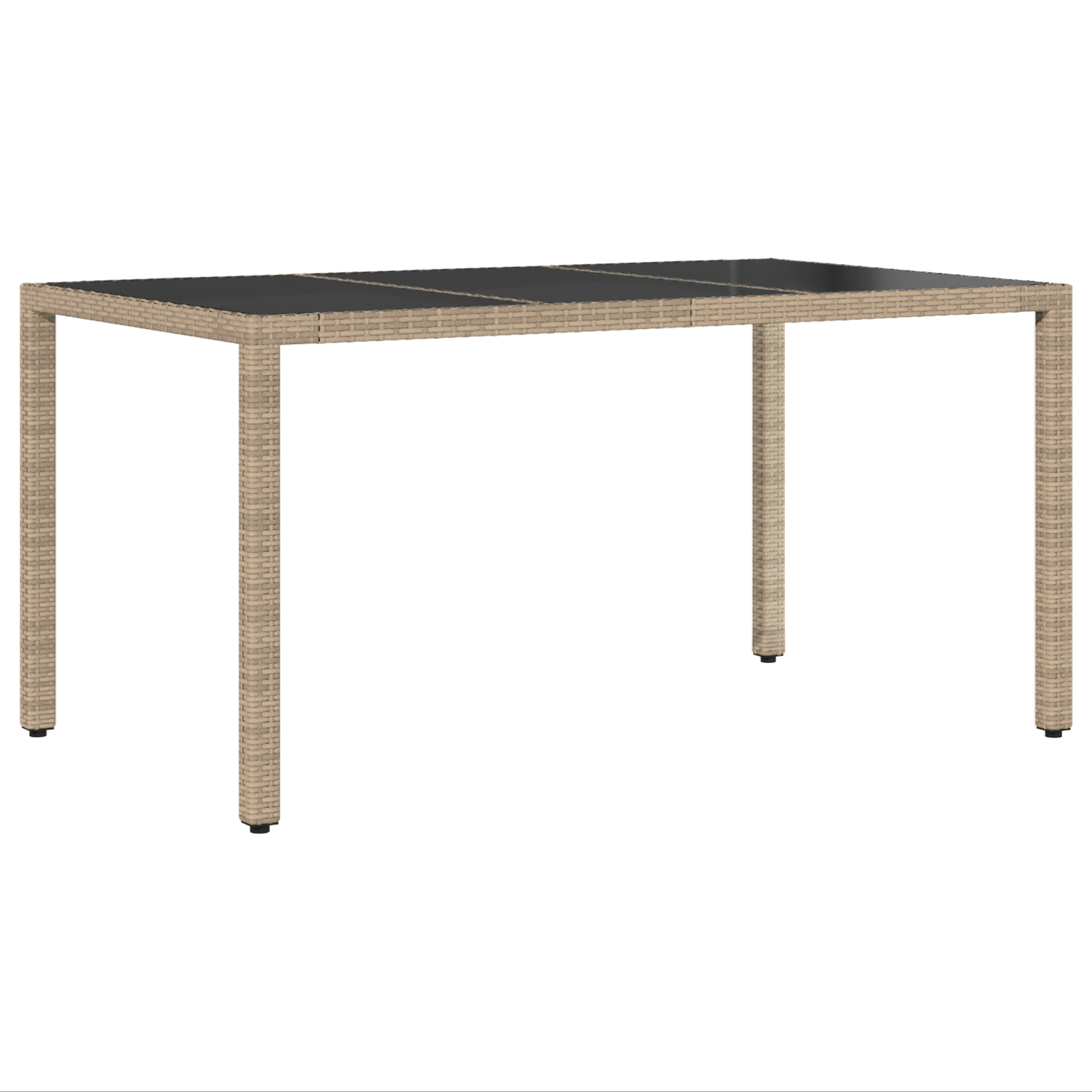 Set de dining pentru grădină 7 piese cu perne Bej din Poliratan GartenMobel Dekor