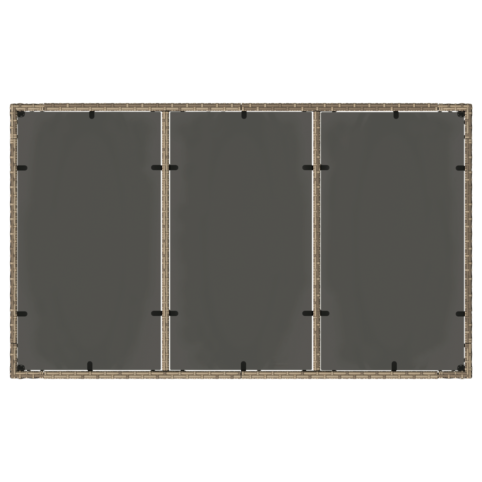 Set de dining pentru grădină 7 piese cu perne Gri Poliratan GartenMobel Dekor