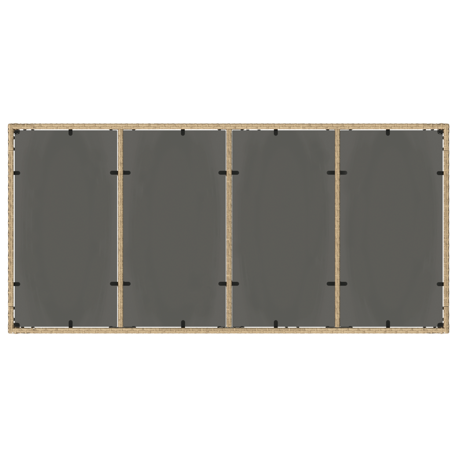 Set de dining pentru grădină 9 piese cu perne Bej din Poliratan GartenMobel Dekor