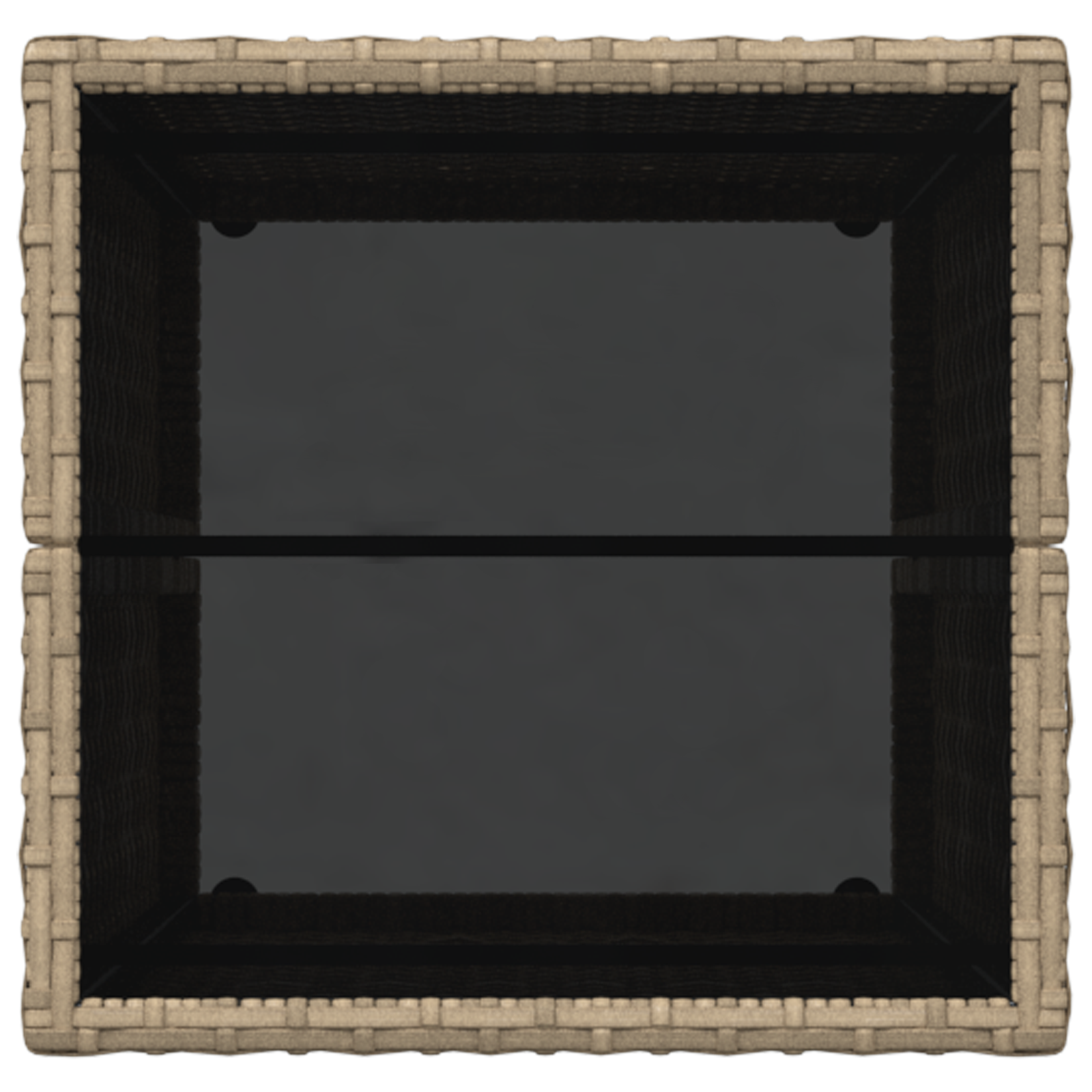 Set bistro de grădină, 3 piese, cu perne, bej, poliratan GartenMobel Dekor