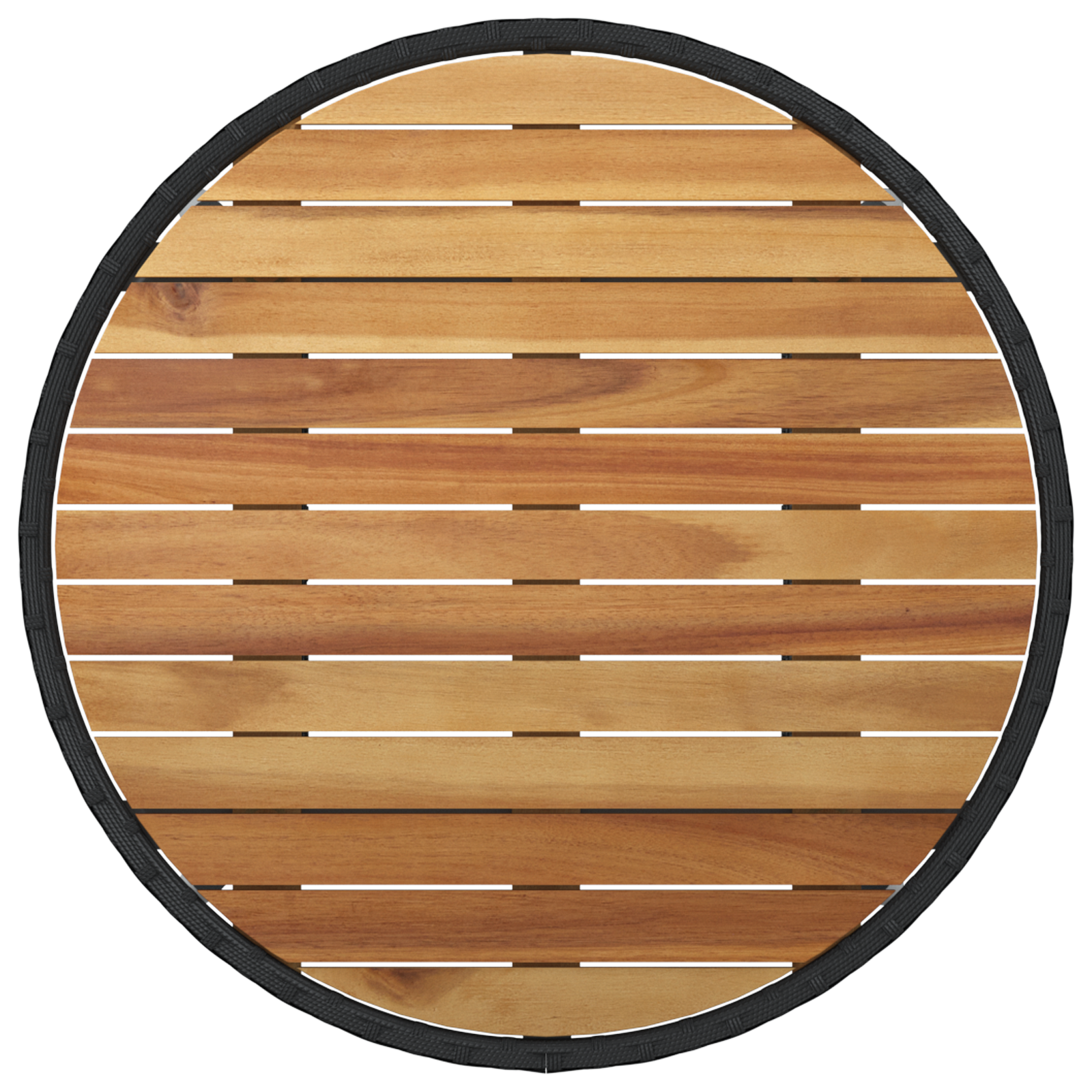 Set de Masă pentru Grădină 3 Piese Negru Poliratan GartenMobel Dekor