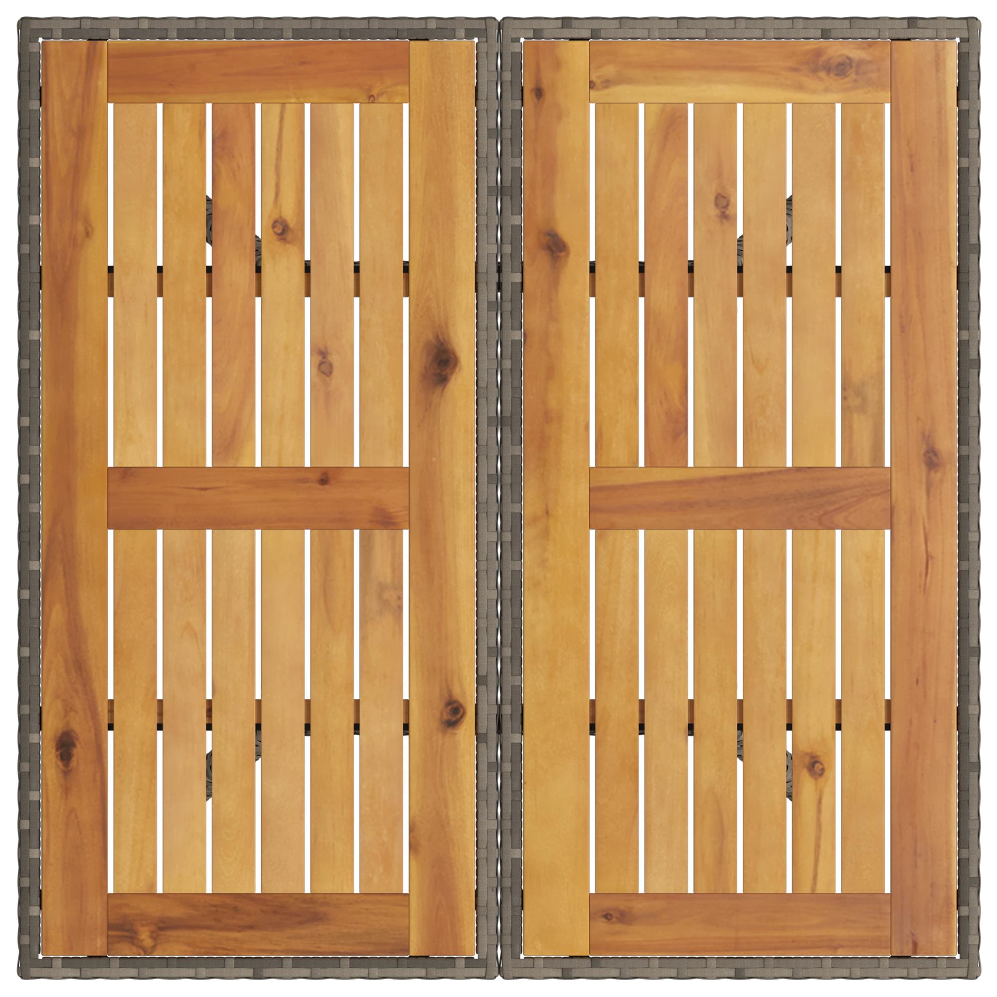 Set de dining cu 5 piese pentru grădină cu perne gri din poliratan GartenMobel Dekor