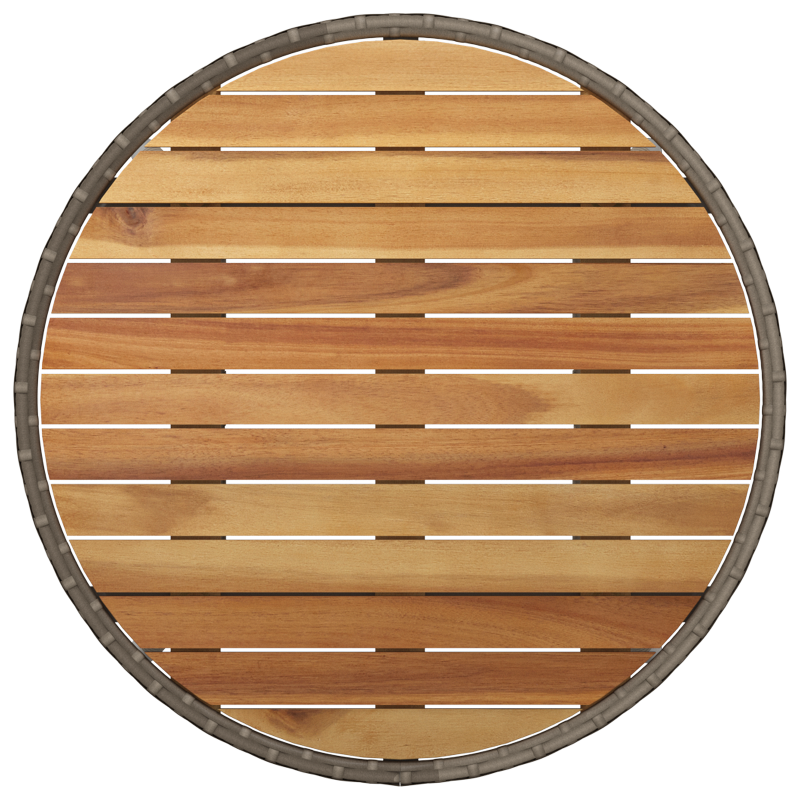 Set de dining pentru grădină , 5 piese, gri, din ratan polițat GartenMobel Dekor