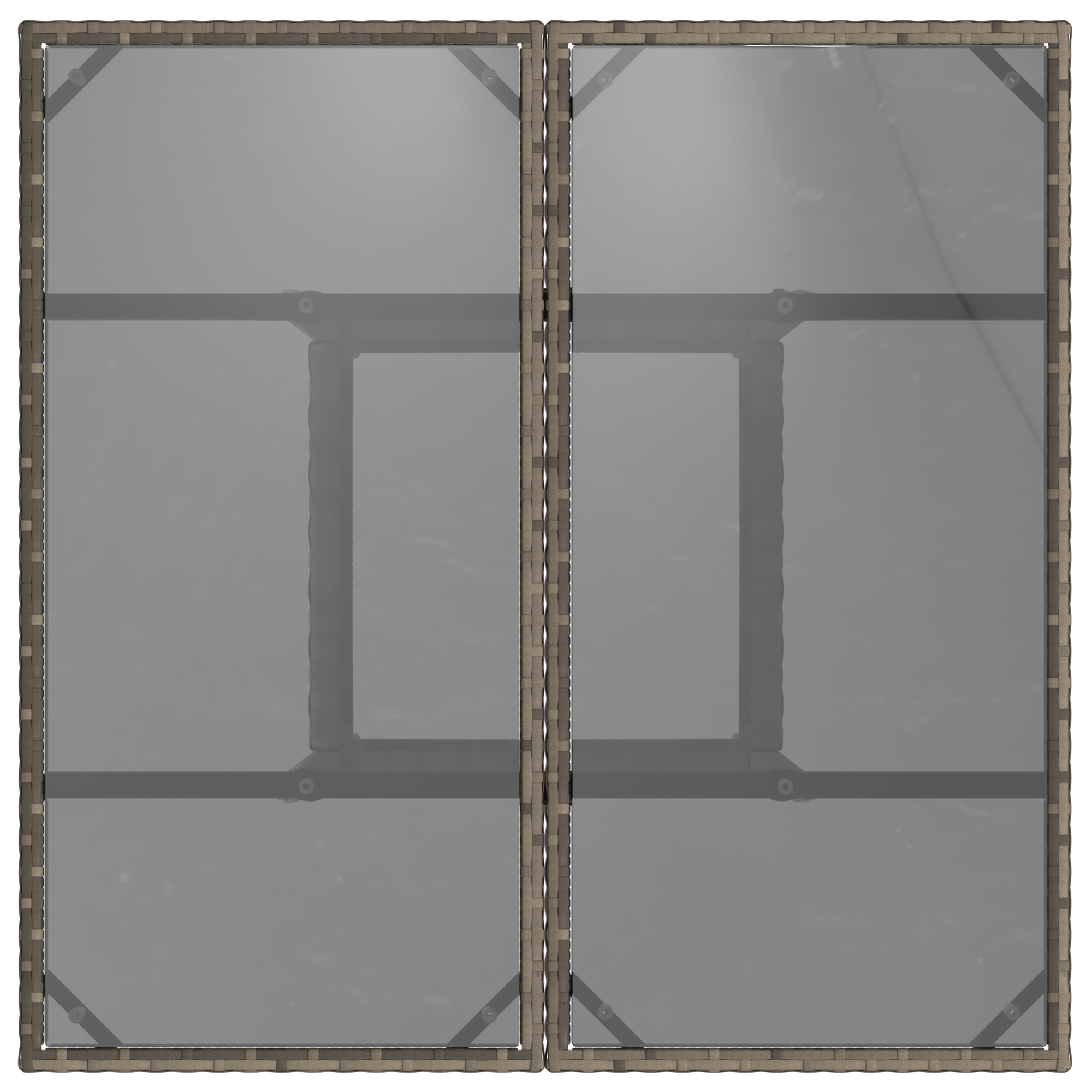 Set de dining pentru grădină 3 piese Gri din Poliratan GartenMobel Dekor