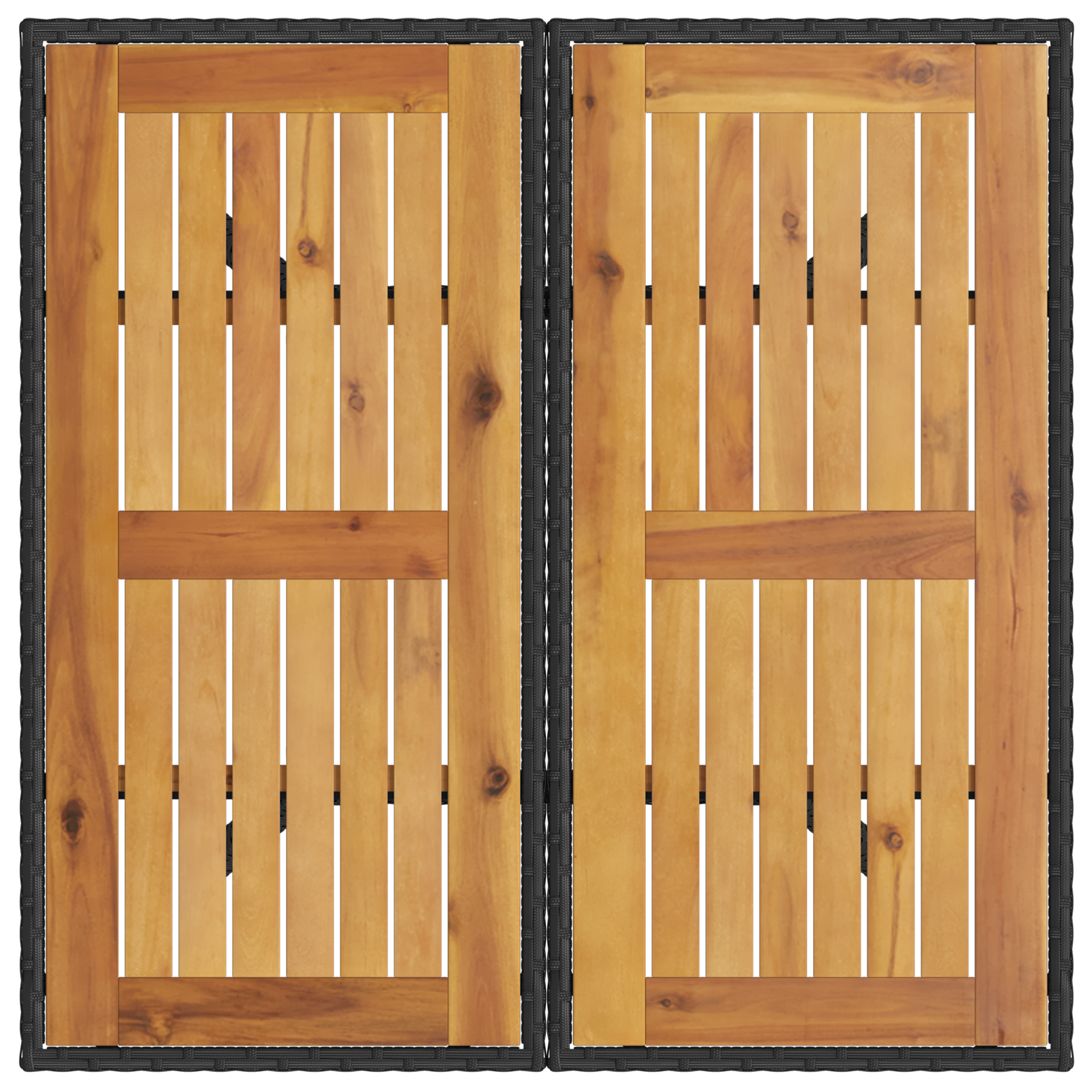 Set de dining pentru grădină cu perne Negru Ratan sintetic GartenMobel Dekor