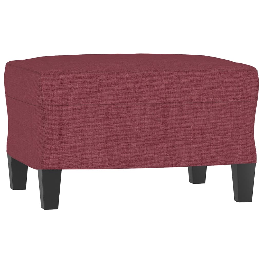 Set canapea cu perne, 3 piese, roșu vin, material textil GartenMobel Dekor