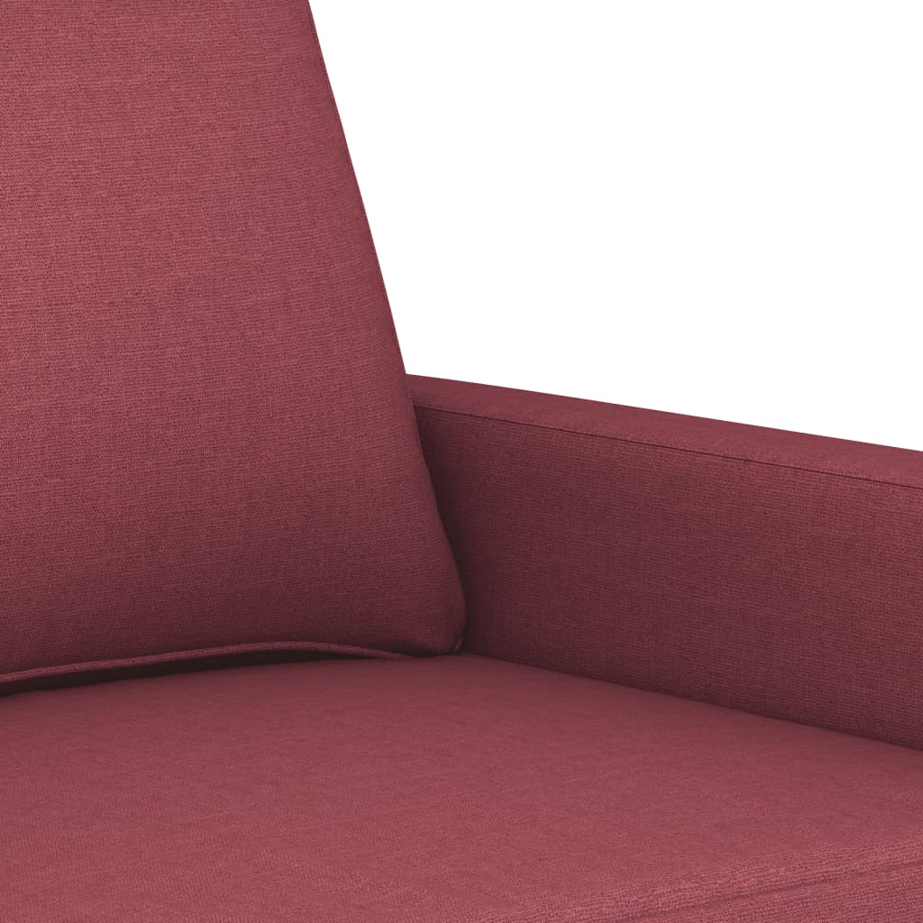 Set canapea cu perne, 4 piese, roșu vin, material textil GartenMobel Dekor