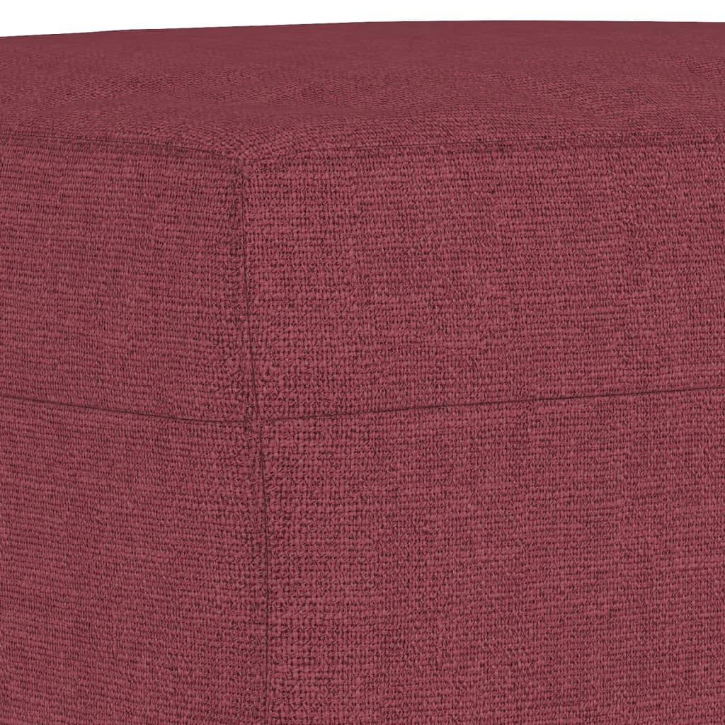 Set canapea cu perne, 4 piese, roșu vin, material textil GartenMobel Dekor