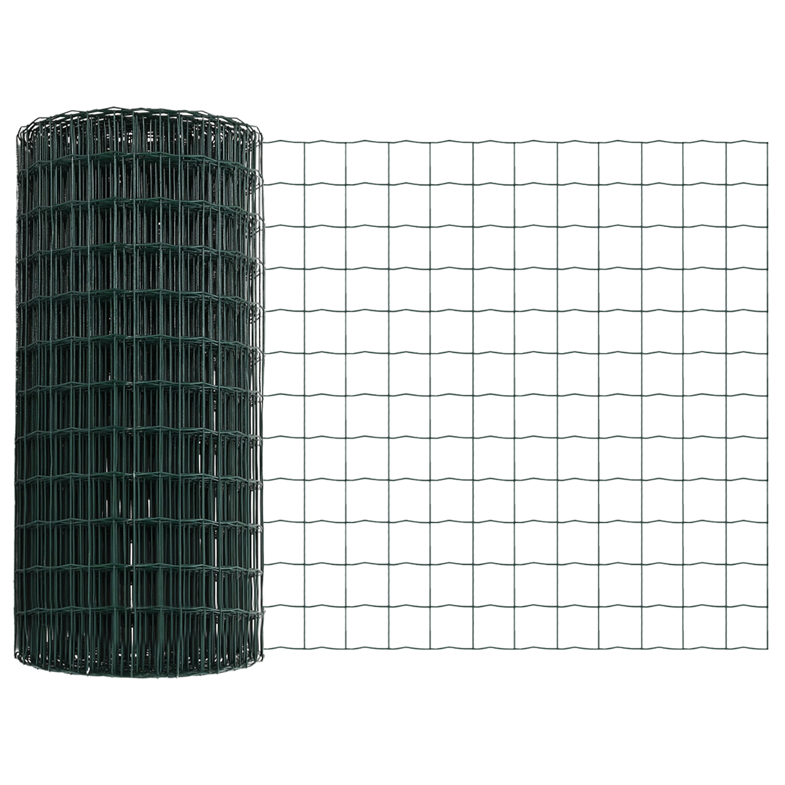 Gard Euro cu 5 stâlpi U Verde 0.6x10 m Oțel GartenMobel Dekor