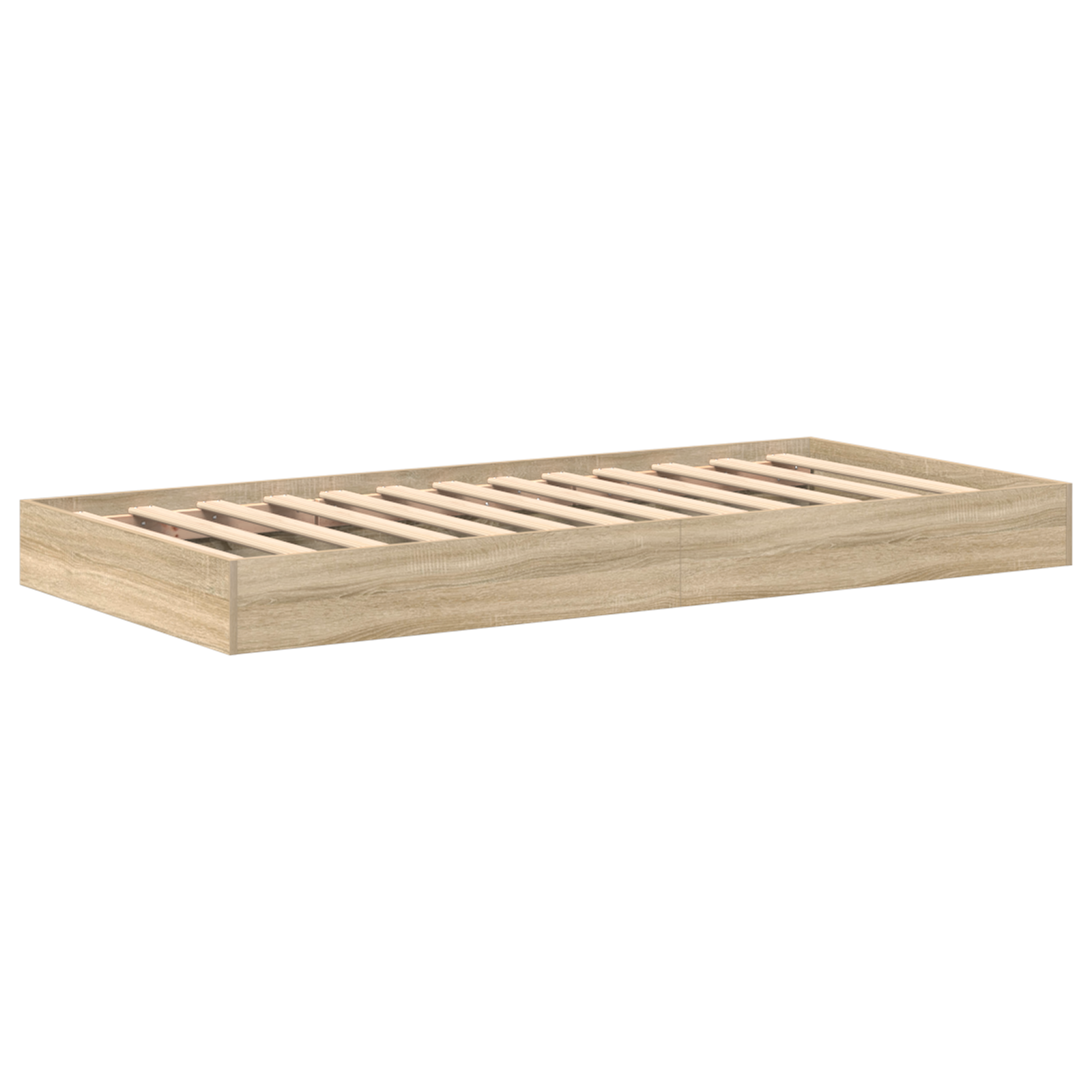 Pat cu bibliotecă Sonoma Oak 75x190 cm Lemn Ingineresc GartenMobel Dekor