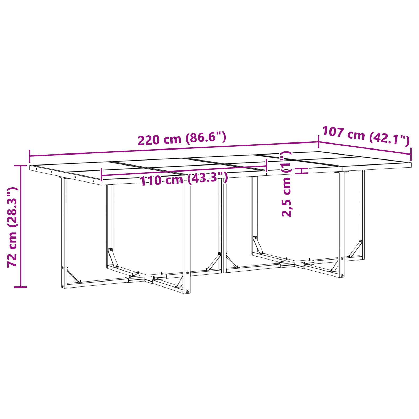 Set mobilier de grădină, 10 piese, cu perne, oțel și poliratan GartenMobel Dekor