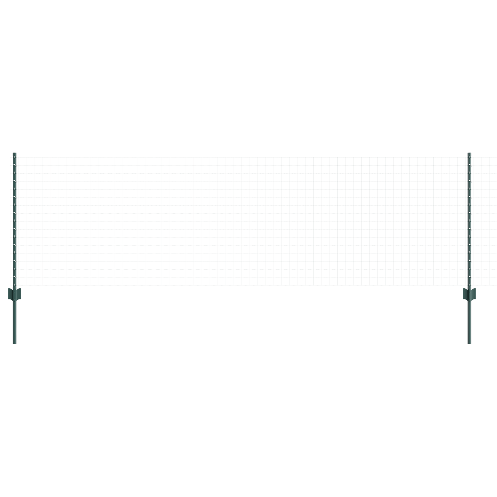 Stâlpi de gard 22 buc U-Channel verde 120 cm oțel GartenMobel Dekor