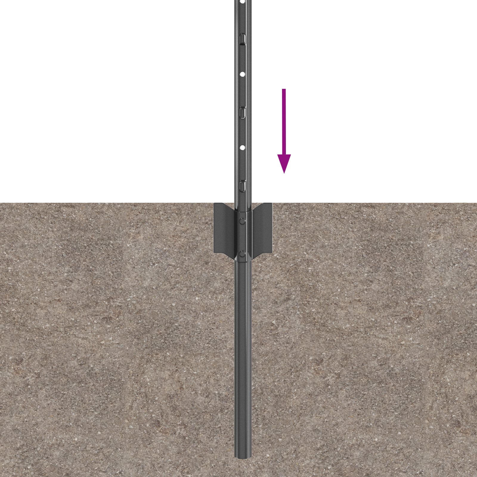 Stâlpi pentru Gard 44 piese U-Channel Gri 80 cm Oțel GartenMobel Dekor