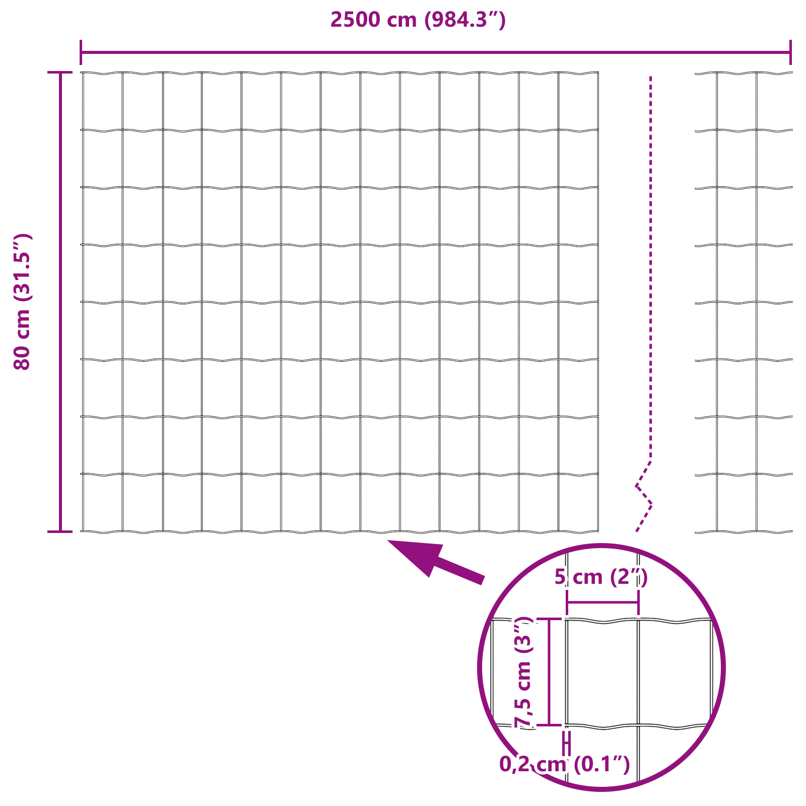 Gard Euro cu 11 Stâlpi Verzi 0,8x25 m Oțel GartenMobel Dekor