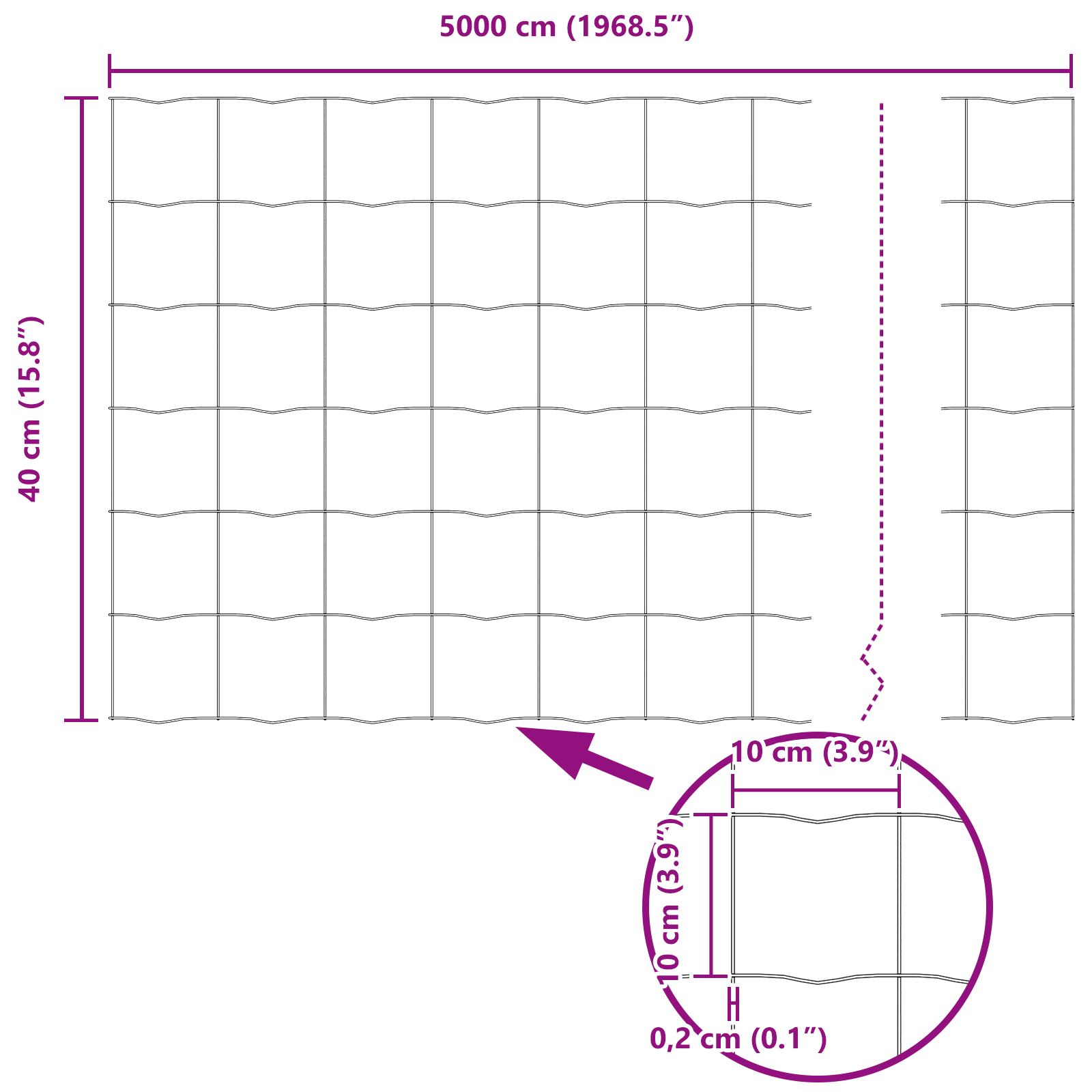 Gard Euro cu 22 Stâlpi Verzi 0,4x50 m Oțel GartenMobel Dekor