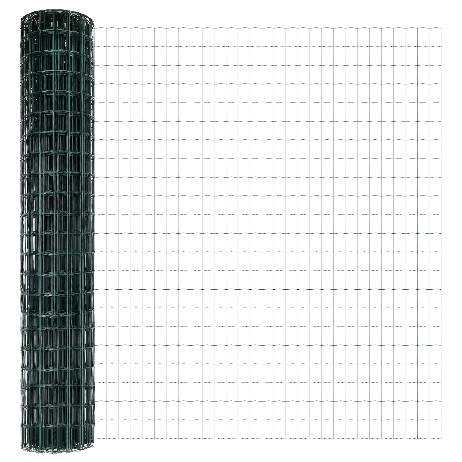 Gard Euro cu 5 posturi în U Verde 1.6x10 m Oțel GartenMobel Dekor