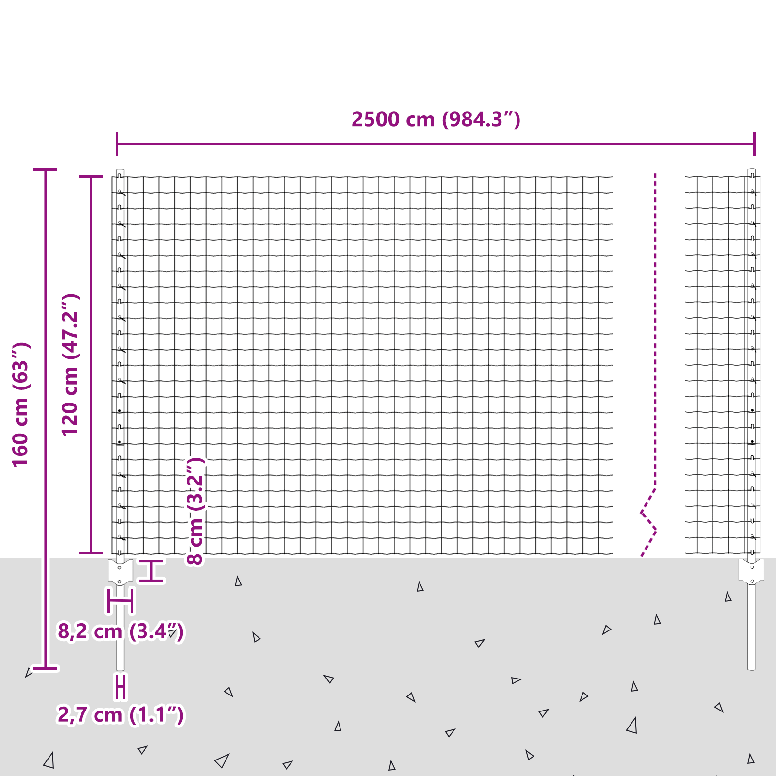 Gard European cu 11 Posturi U Verde 1,2x25 m Oțel GartenMobel Dekor
