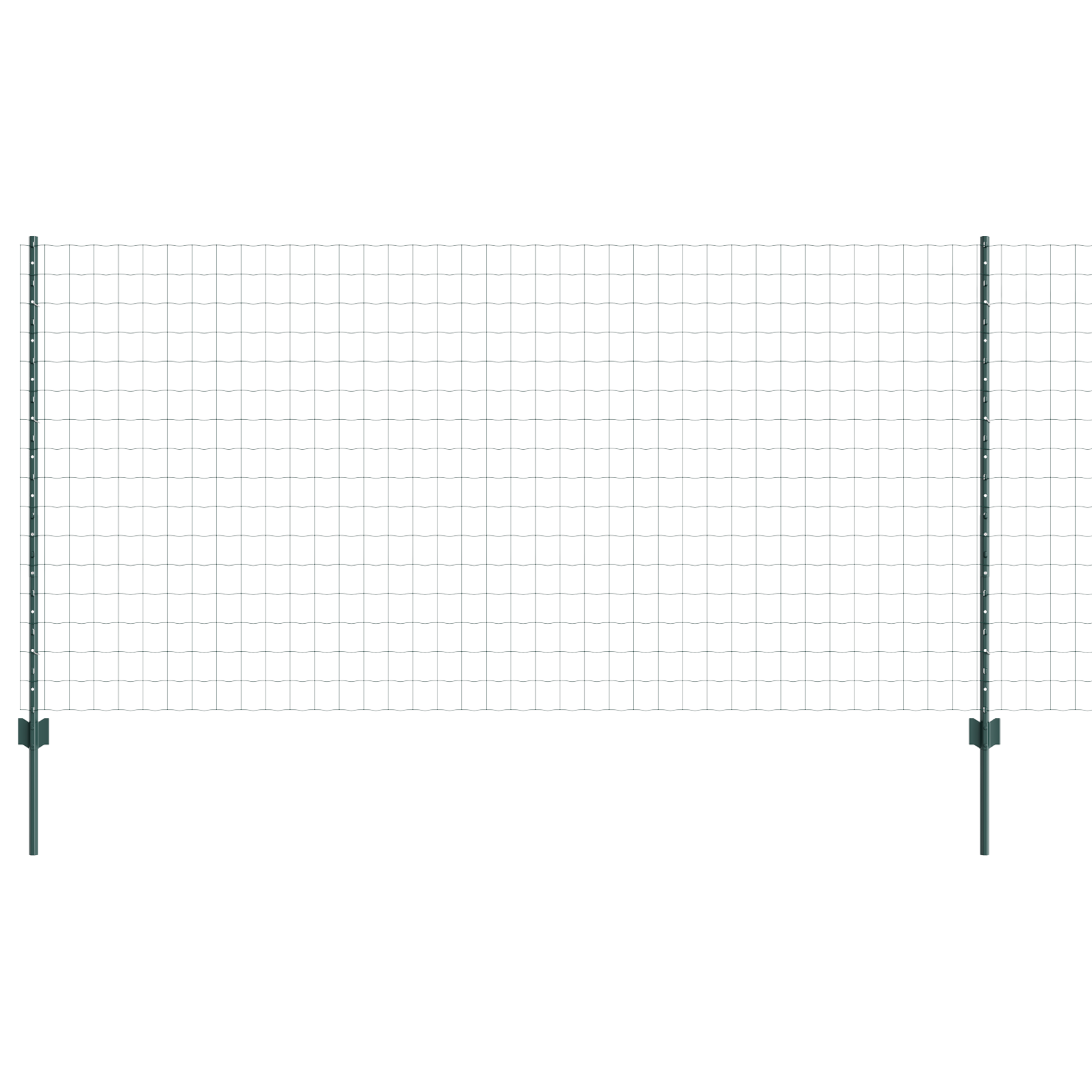 Set Gard de Grădină Set de 2 Verde Metal 10 x 1.2 m Extensibil GartenMobel Dekor