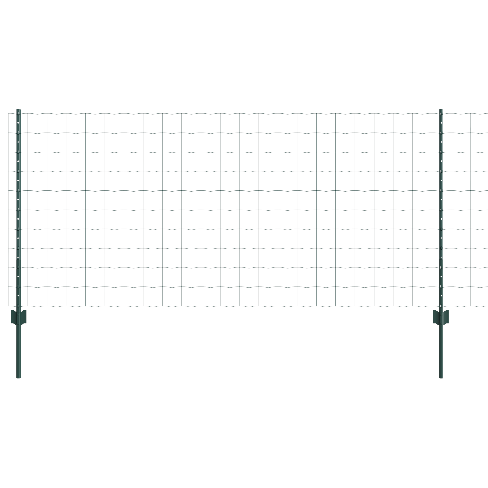 Set Gard de Grădină Set de 2 Verde Oțel Acoperit cu PVC 10 x 1 m GartenMobel Dekor