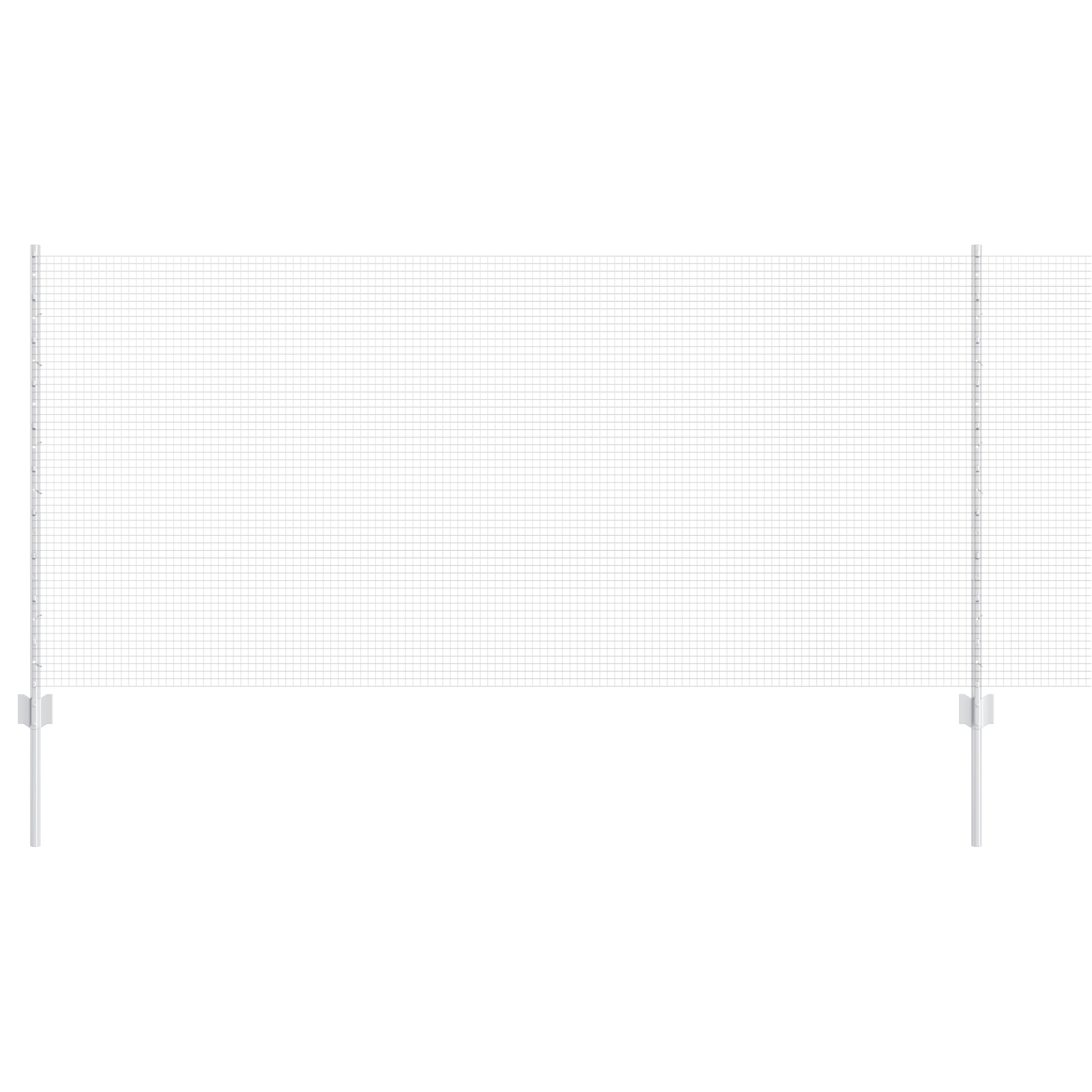 Set Gard din Plasă pentru Găini Set de 2 Oțel galvanizat Durabil GartenMobel Dekor