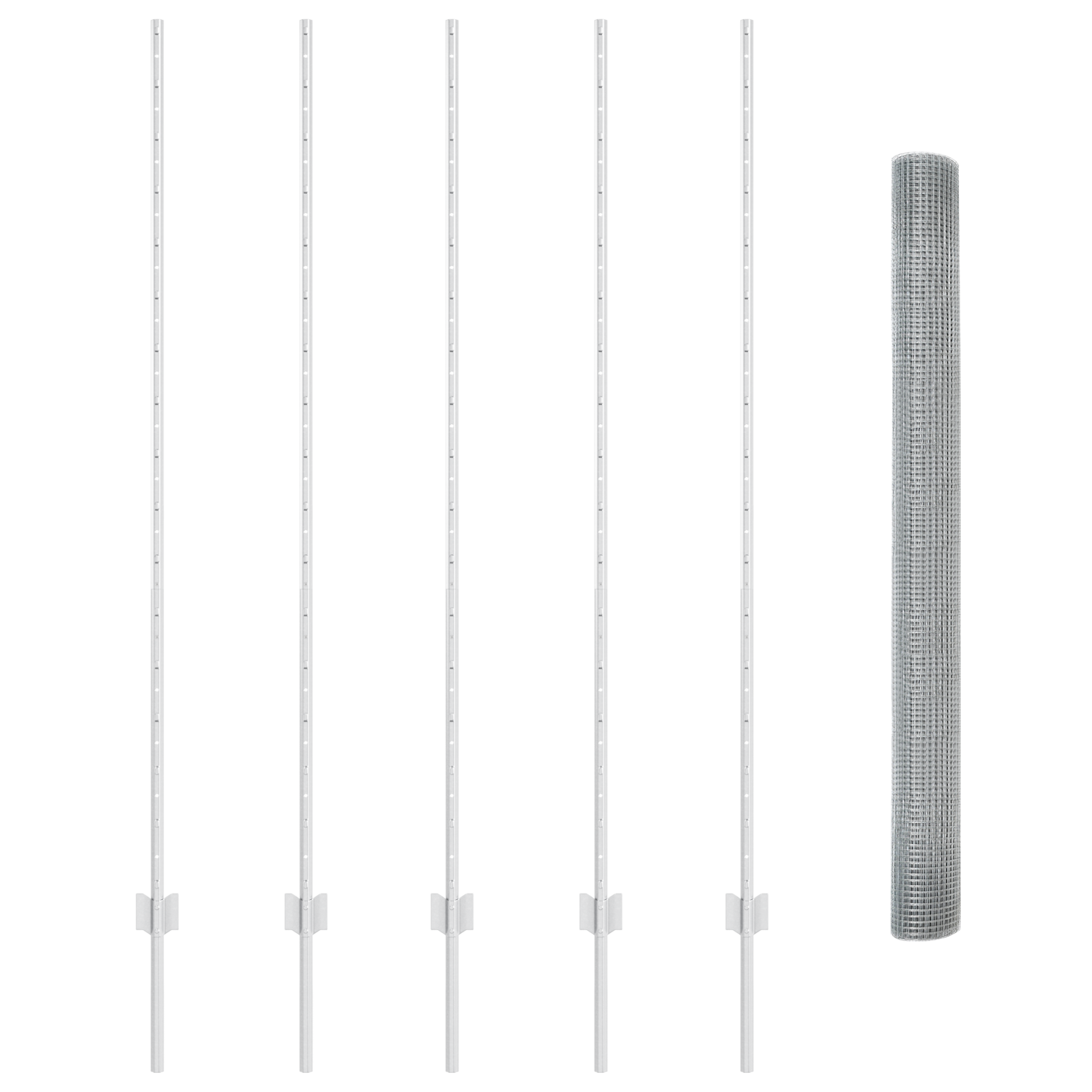 Set de gard Set de 2 Oțel galvanizat 10 x 1,5 m Rezistent GartenMobel Dekor