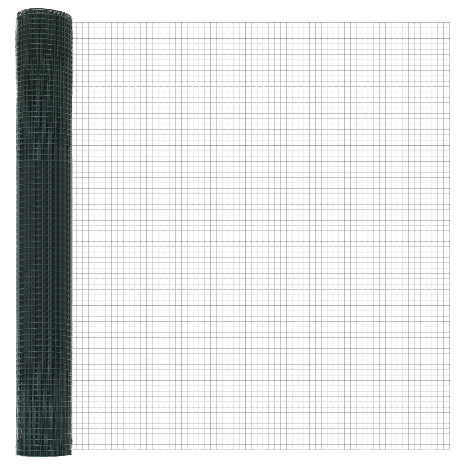 Gard Metalic Sudat cu 5 Stâlpi U Verde 1.2x10 m Oțel GartenMobel Dekor