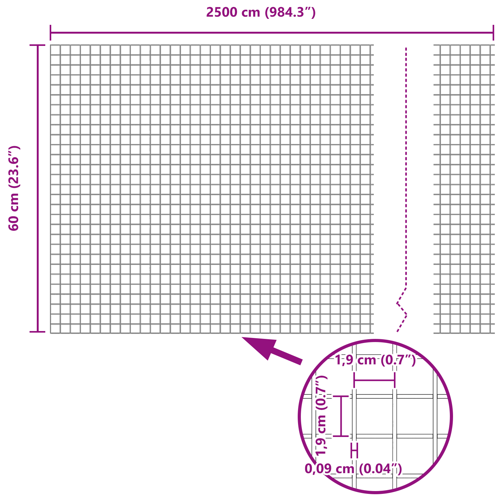 Gard din plasă sudată cu 11 stâlpi U Verde 0.6x25 m Oțel GartenMobel Dekor