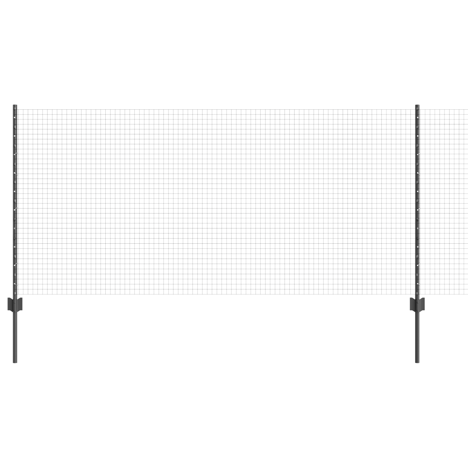Set de Îngrădiri Set de 2 Gri Metal 10 x 1 m Rezistent GartenMobel Dekor