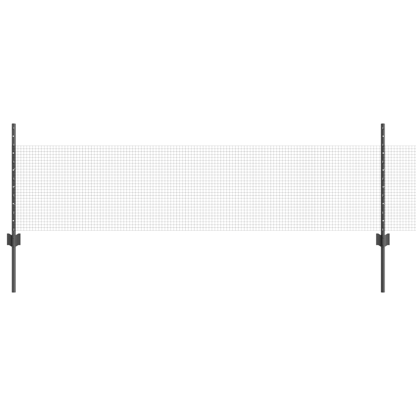 Set de garduri din sârmă pentru găini Set de 2 Gri Metal Mare GartenMobel Dekor