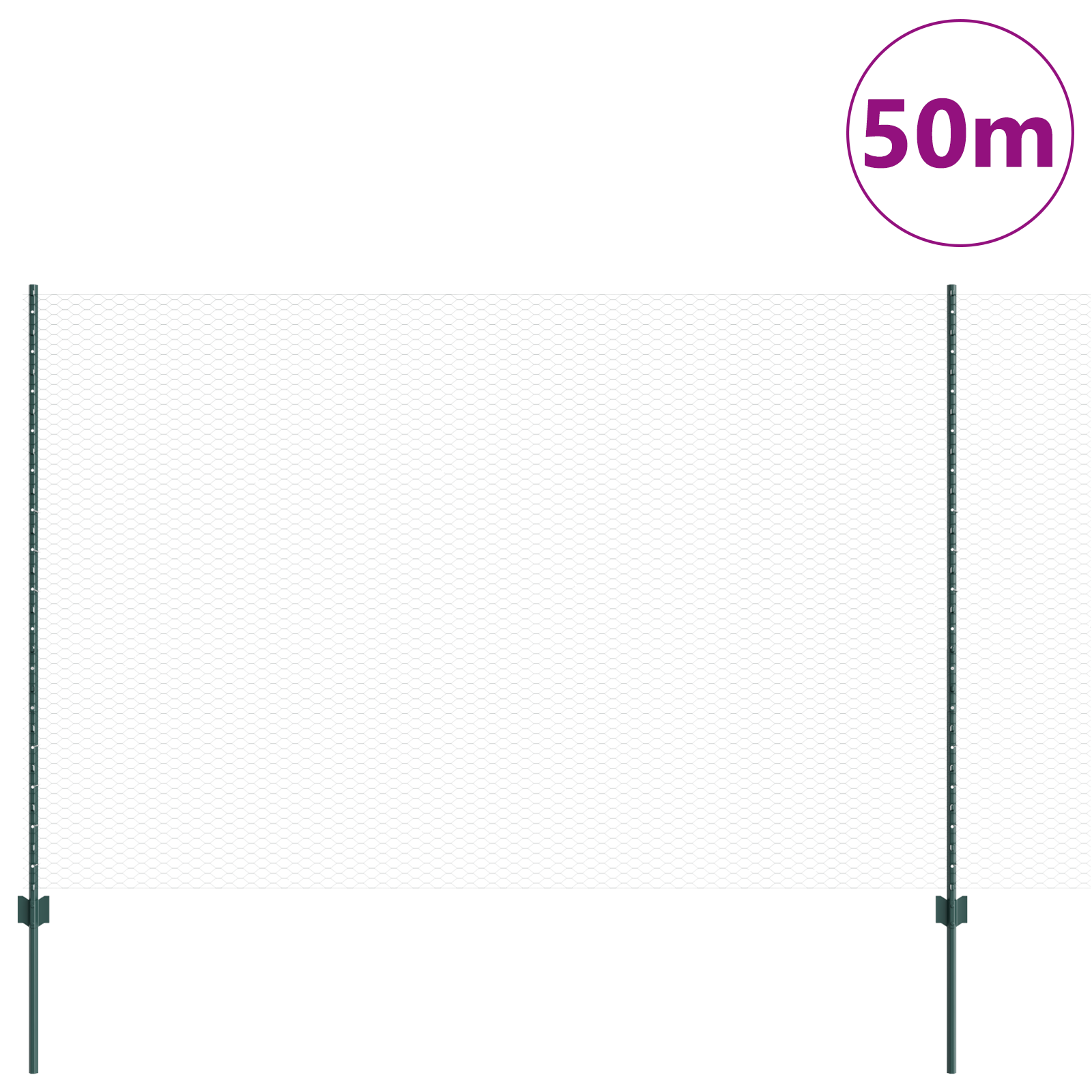 Posturi de Gard  11 pcs U-Channel Verde 150 cm Oțel GartenMobel Dekor