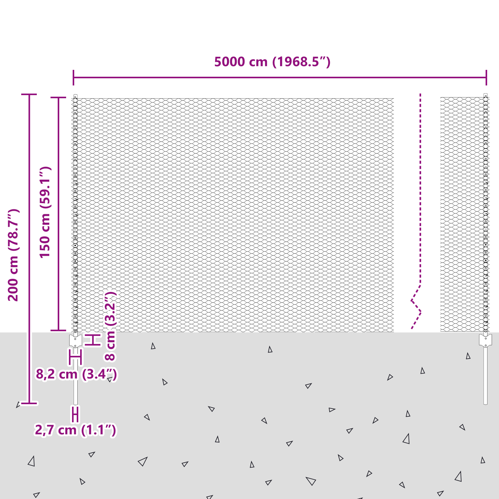 Posturi de Gard  11 pcs U-Channel Verde 150 cm Oțel GartenMobel Dekor
