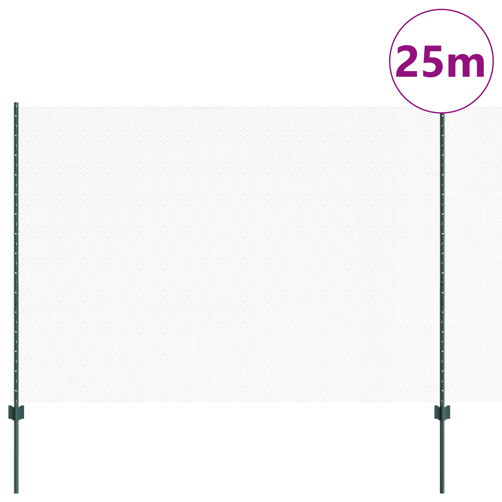 Stâlpi de gard  11 pcs U-Channel Verde 160 cm Oțel GartenMobel Dekor