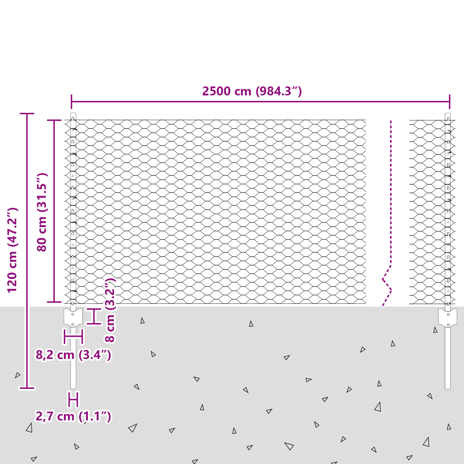 Posturi de îngrădire  11 buc U-Channel gri 80 cm oțel GartenMobel Dekor