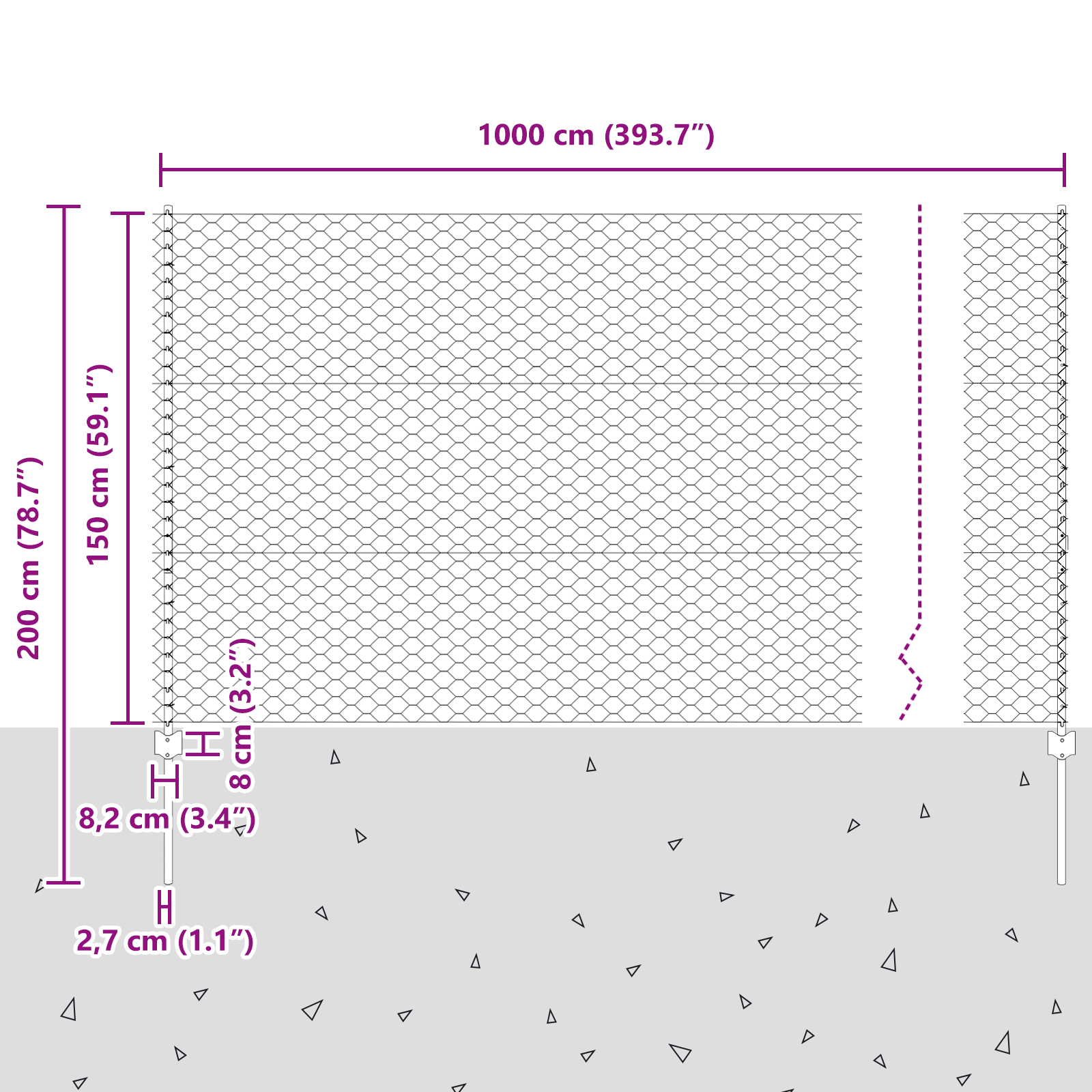 Posturi de Gard 10 buc U-Channel 150 cm Oțel Galvanizat GartenMobel Dekor
