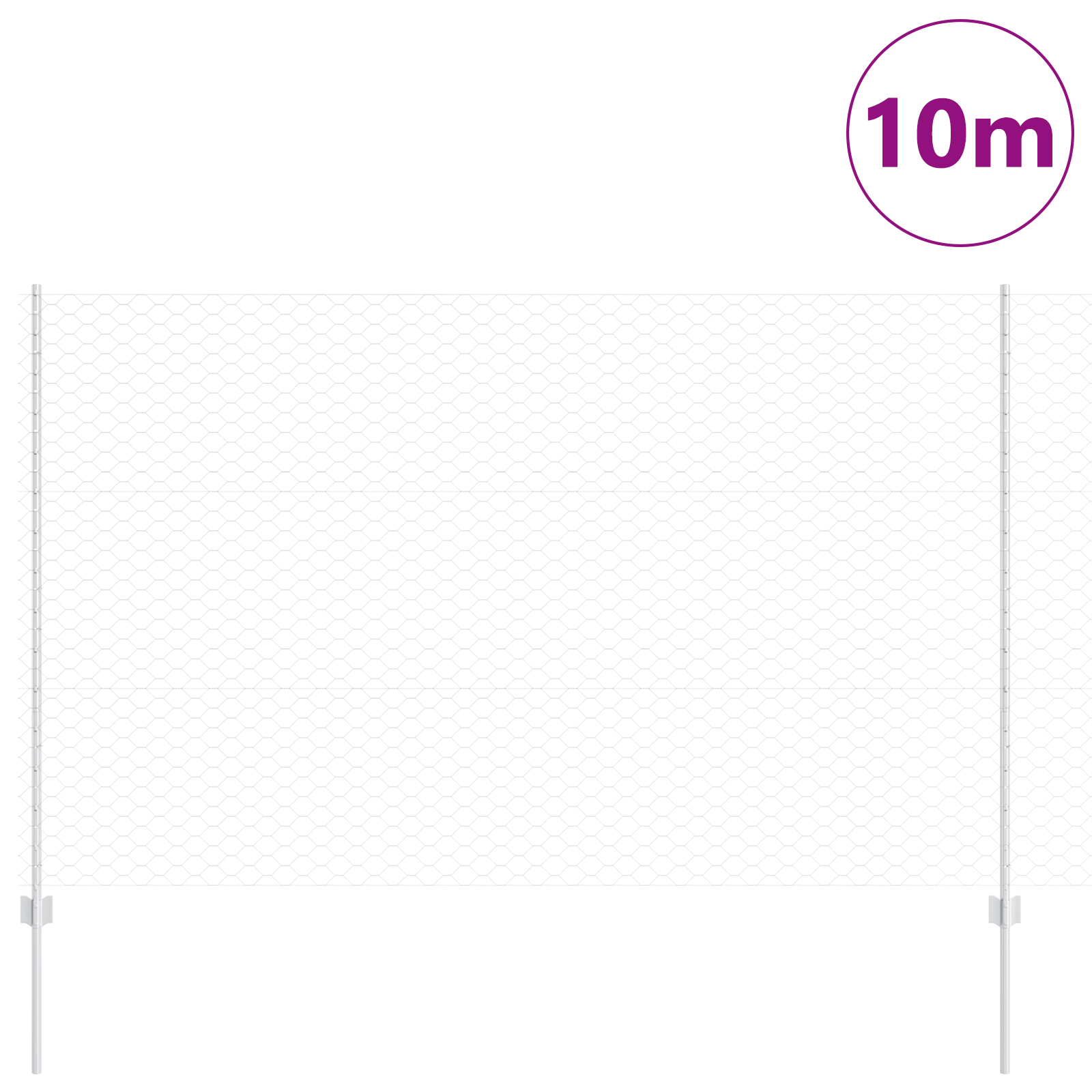 Posturi de Gard 10 buc U-Channel 150 cm Oțel Galvanizat GartenMobel Dekor