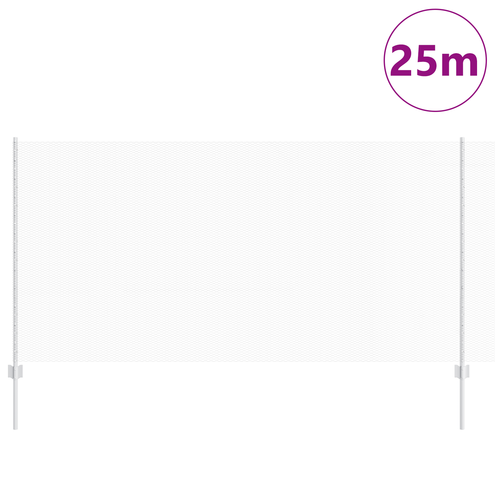 Set de gard Set de 2 Oțel galvanizat Standard Durabil GartenMobel Dekor