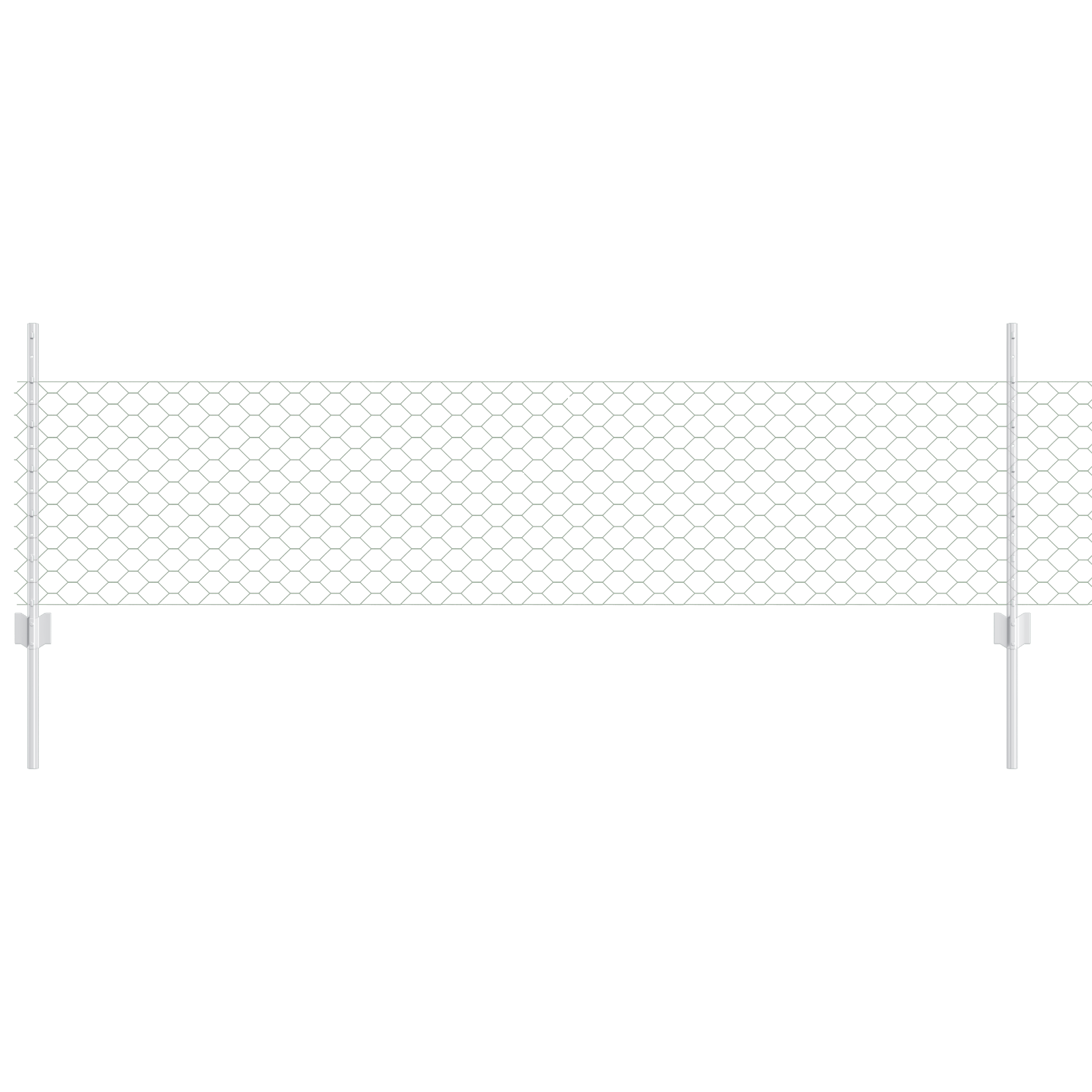 Stâlpi gard 5 pcs U-Channel 60 cm Oțel galvanizat GartenMobel Dekor