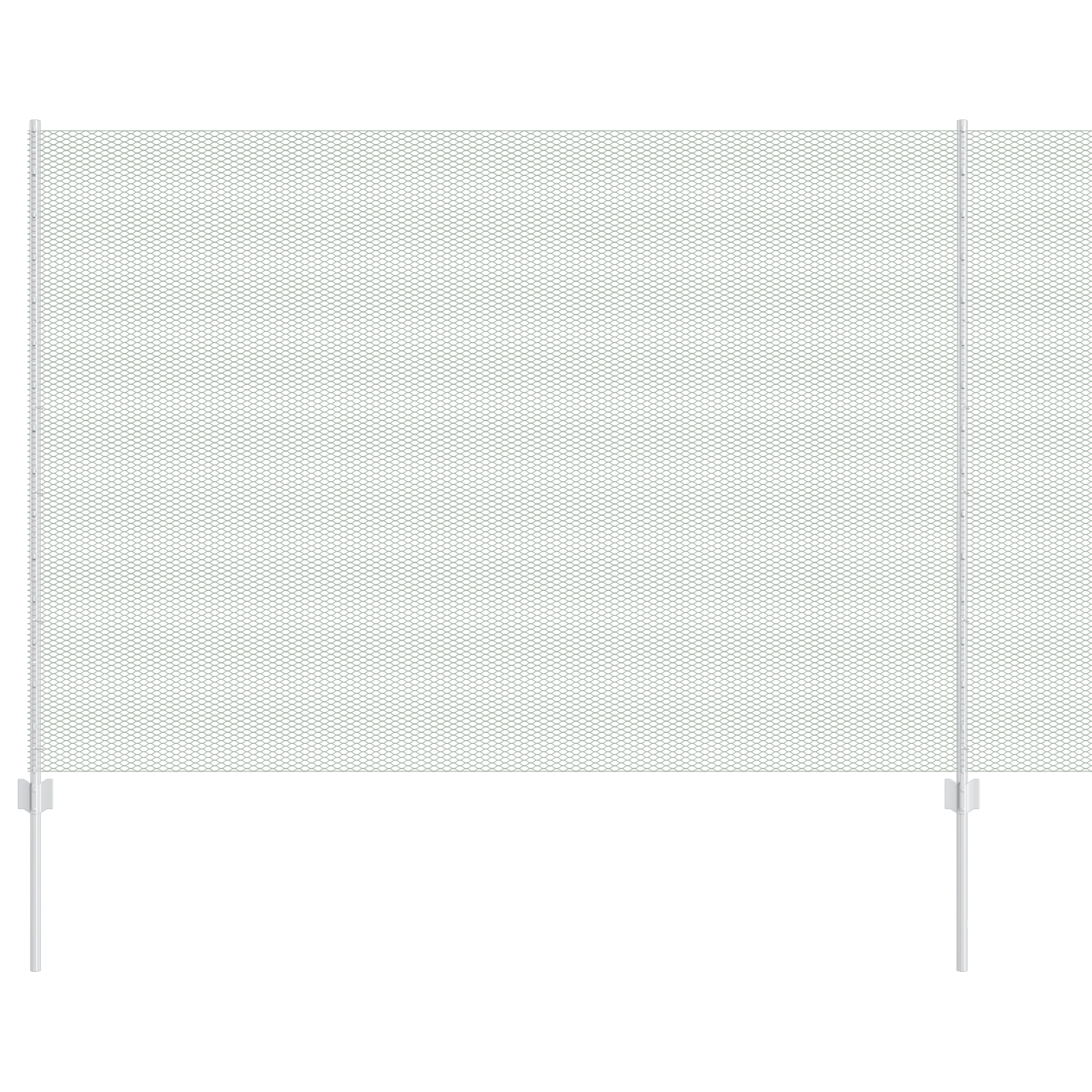 Stâlpi pentru Gard 22 buc U-Channel 160 cm Oțel Galvanizat GartenMobel Dekor