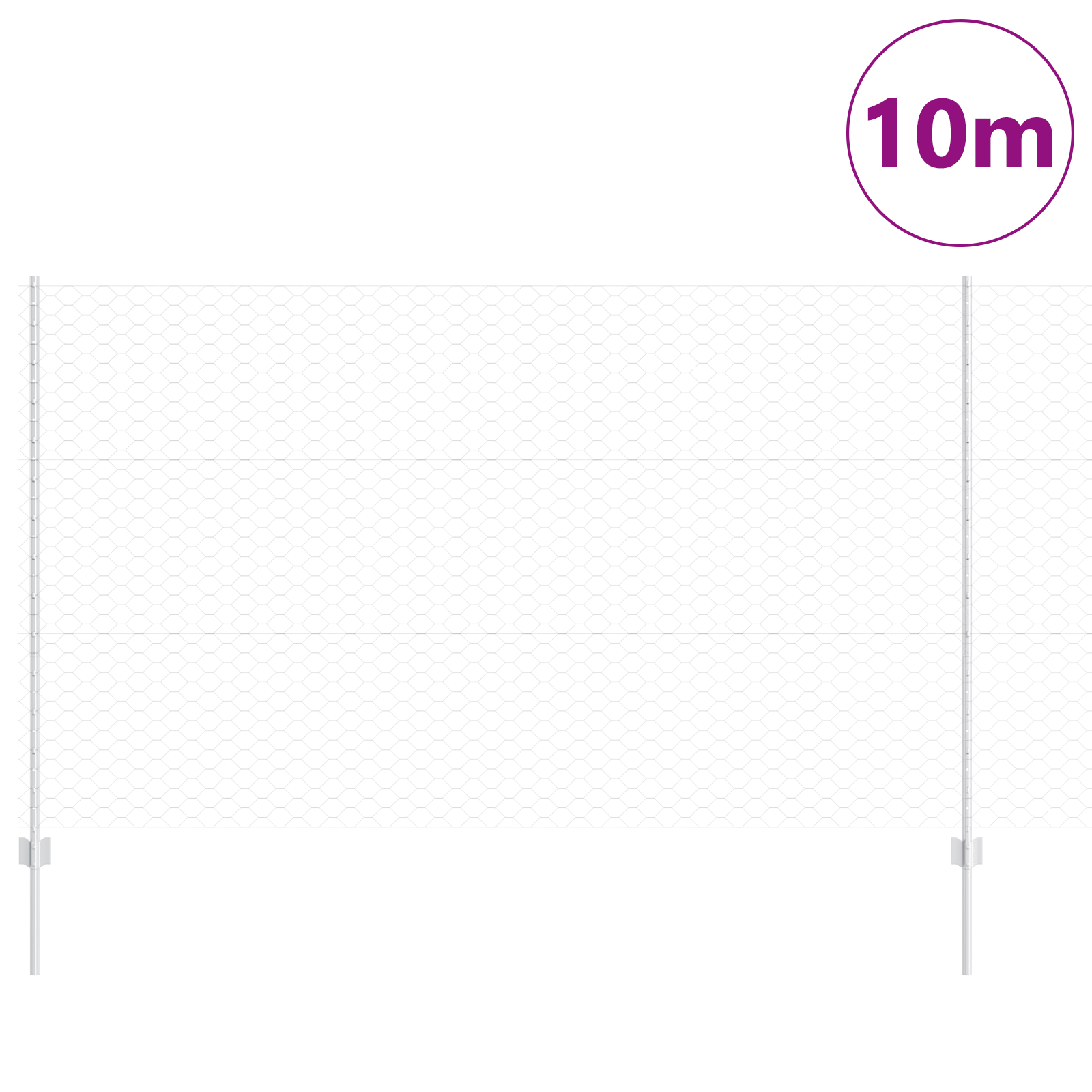 Pereți de gard  10 buc U-Channel 140 cm Oțel Galvanizat GartenMobel Dekor