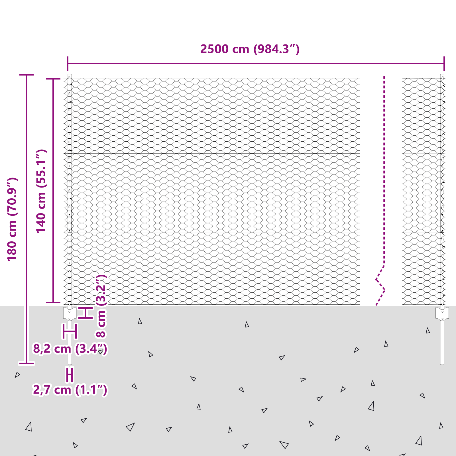 Posturi de Gard  22 buc U-Canal 140 cm Oțel Galvanizat GartenMobel Dekor