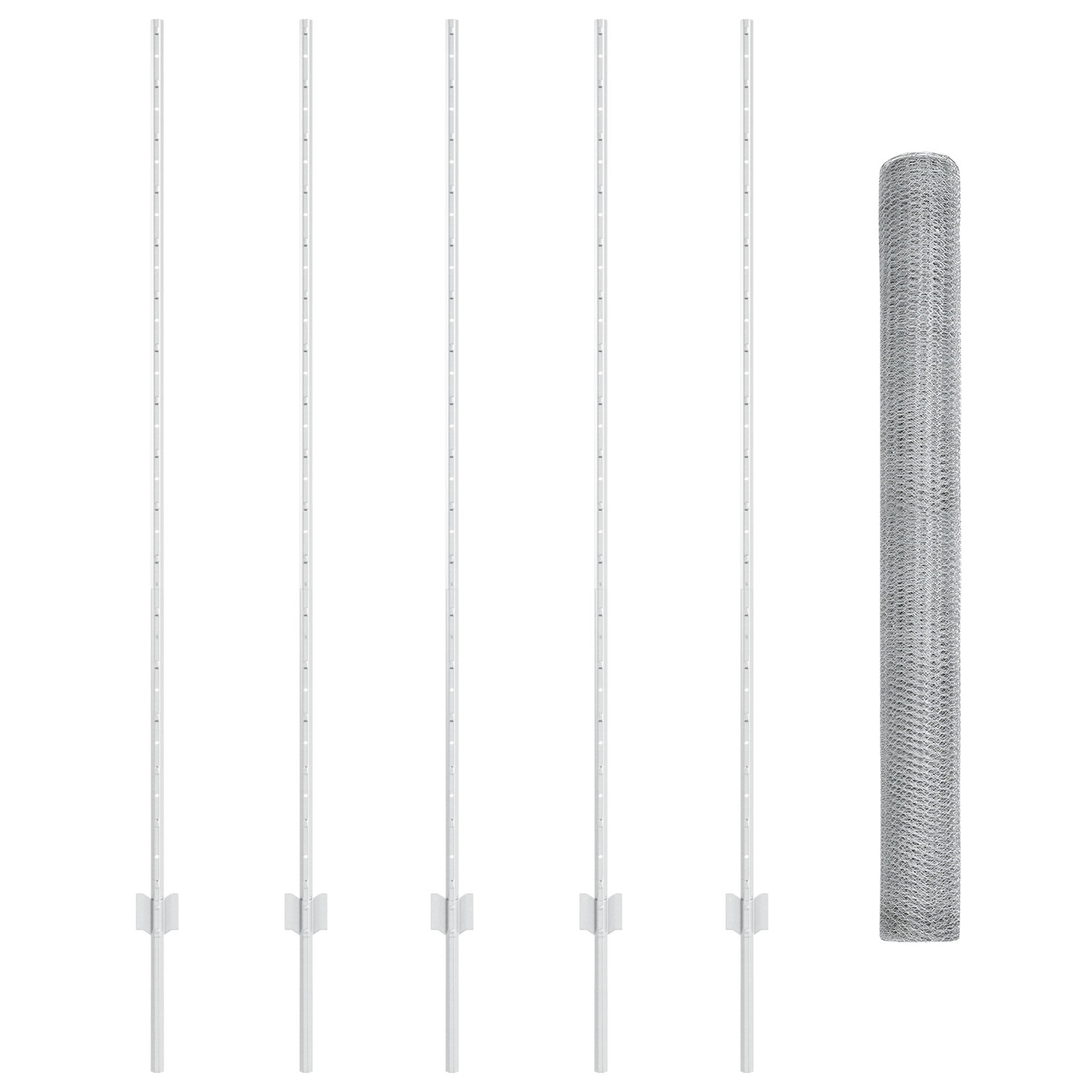 Stâlpi de Împrejmuire 10 pcs U-Channel 160 cm Oțel Galvanizat GartenMobel Dekor