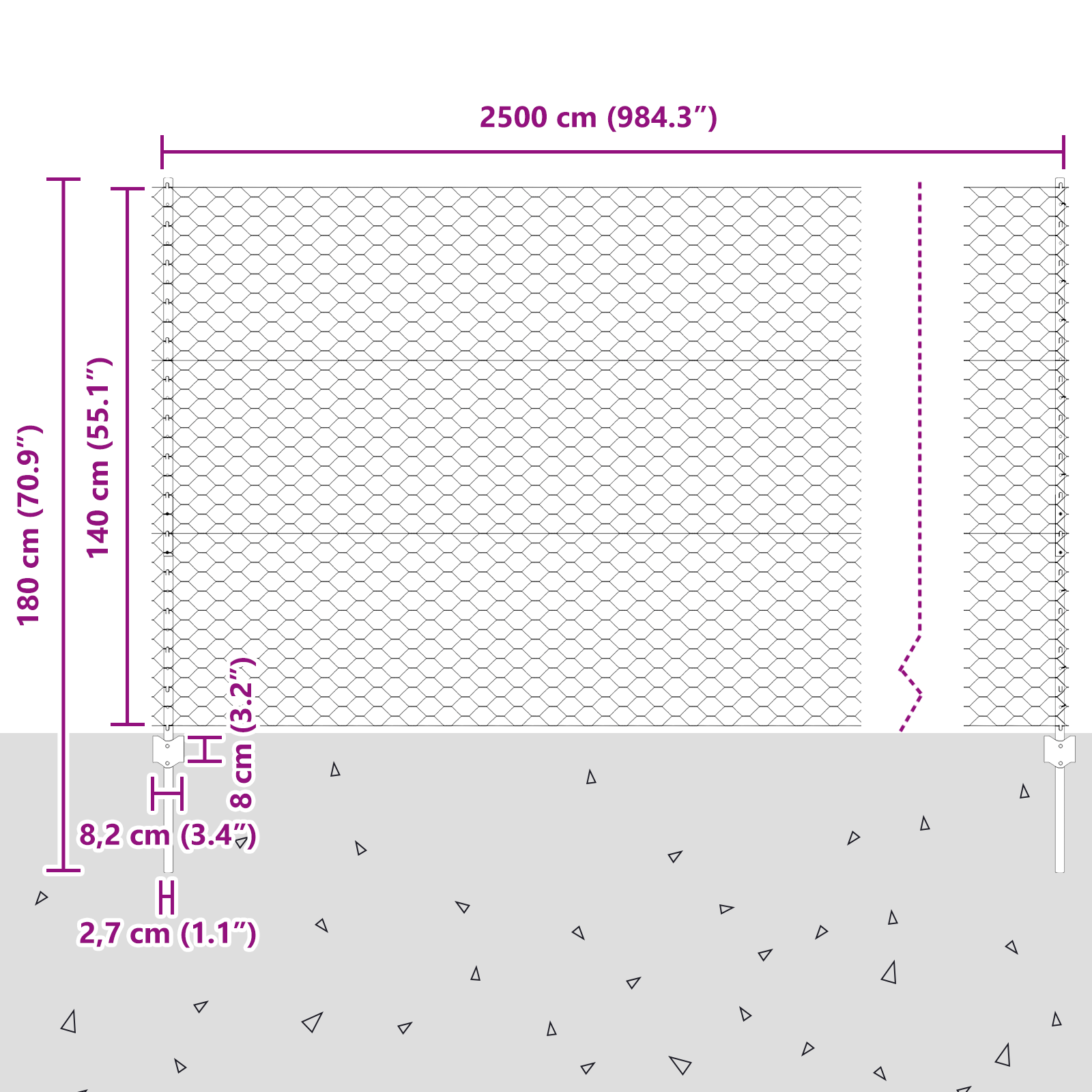 Stâlpi de Împrejmuire 22 buc U-Channel 140 cm Oțel Galvanizat GartenMobel Dekor