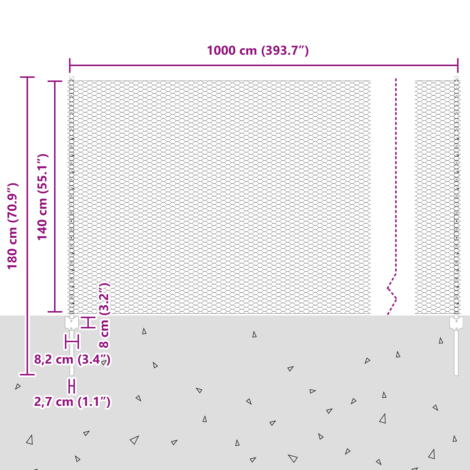Stâlpi de gard  10 buc U-Channel 140 cm Oțel galvanizat GartenMobel Dekor