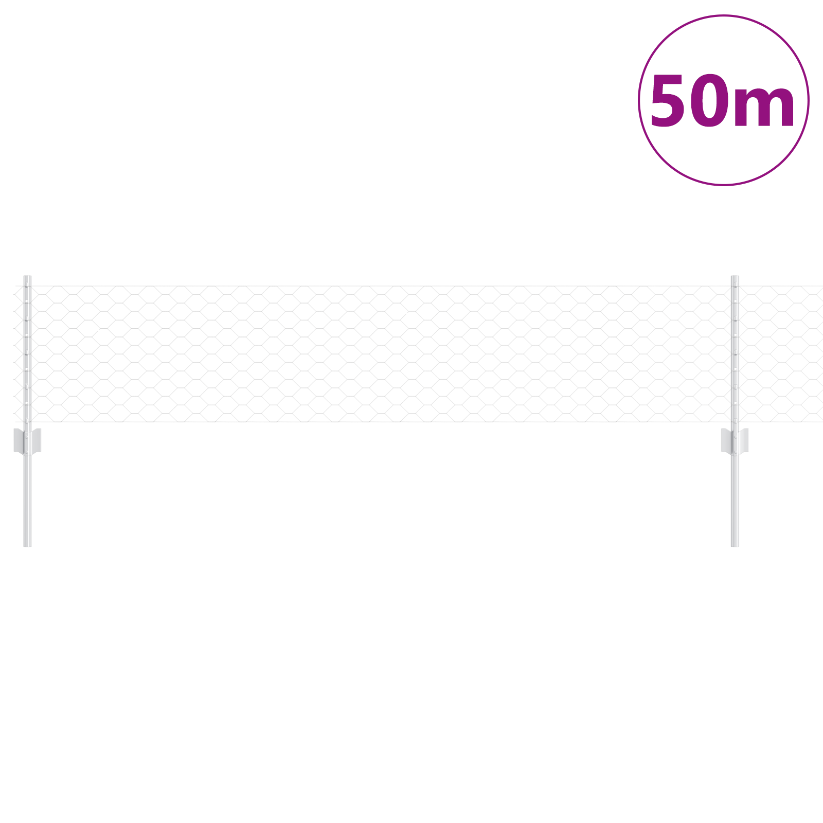 Stâlpi de plasă  11 buc U-Channel 40 cm Oțel galvanizat GartenMobel Dekor