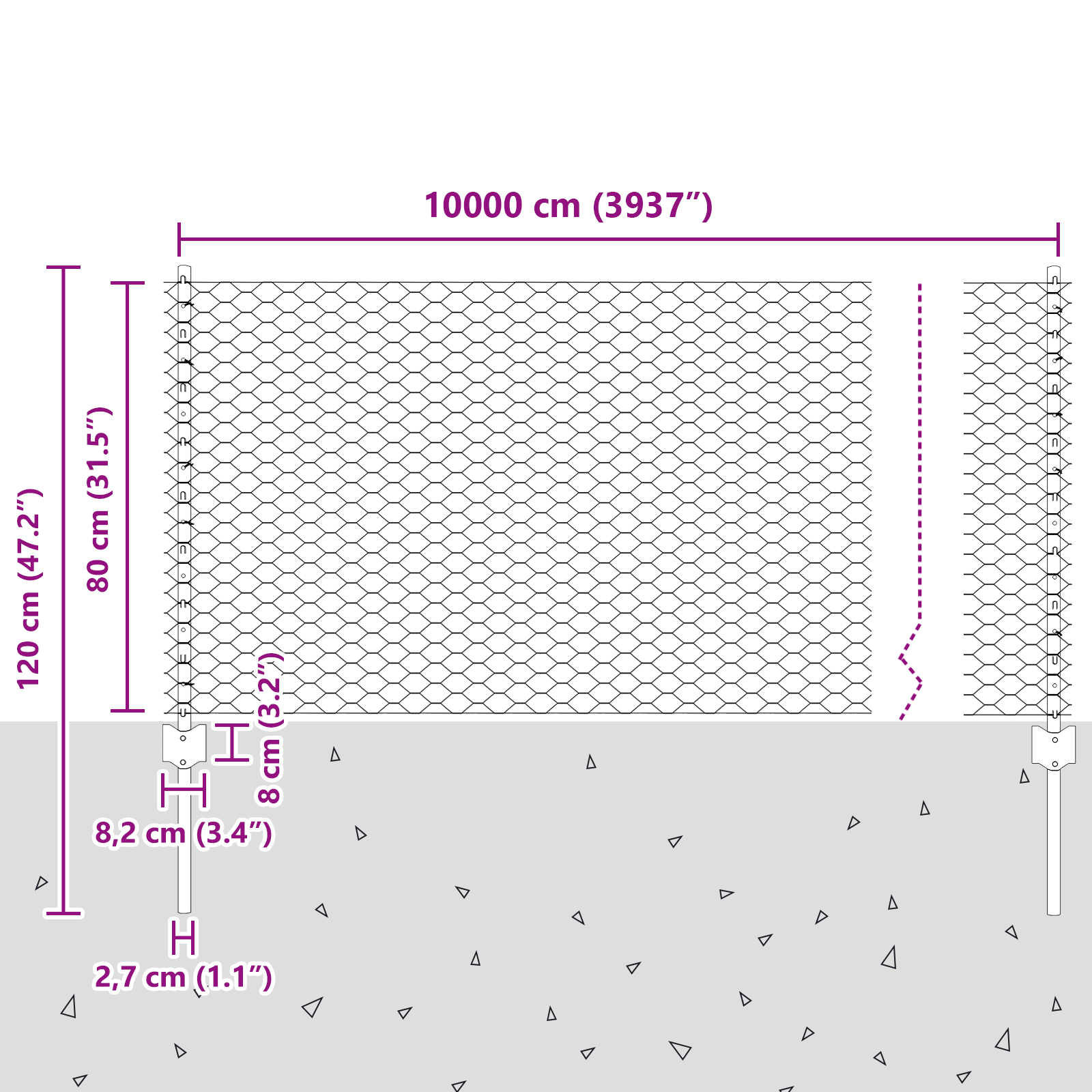 Stâlpi Gard 11 pcs U-Channel 80 cm Oțel Galvanizat GartenMobel Dekor