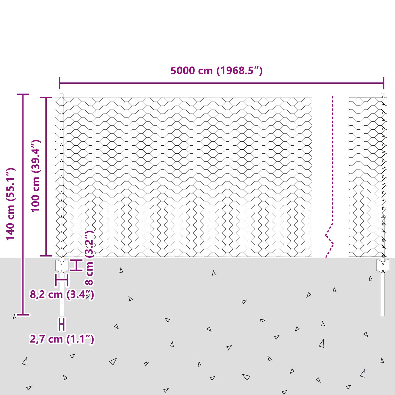 Stâlpi de Gard 10 buc U-Channel 140 cm Oțel Galvanizat GartenMobel Dekor