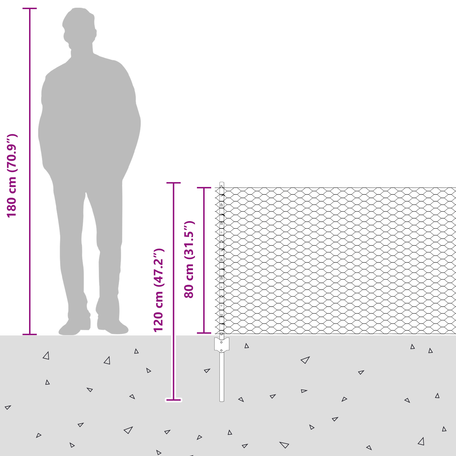 Stâlpi pentru Gard 11 buc U-Channel 80 cm Oțel Galvanizat GartenMobel Dekor